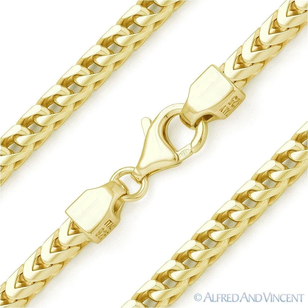 Other 4.2mm Arrow Link Franco Italian Chain Bracelet 8.5" Size ONE SIZE - 1 Thumbnail