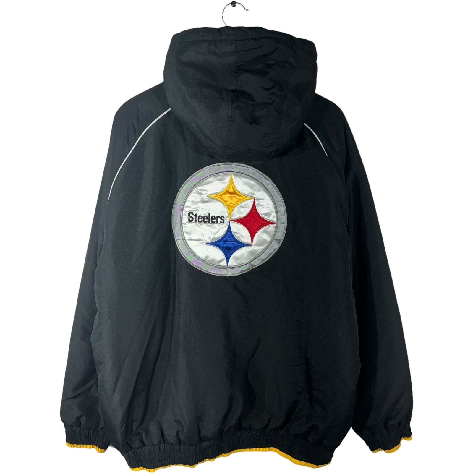 NFL NFL Pittsburg Steelers Full Zip Hooded Light Jacket Size US XXL / EU 58 / 5 - 5 Thumbnail
