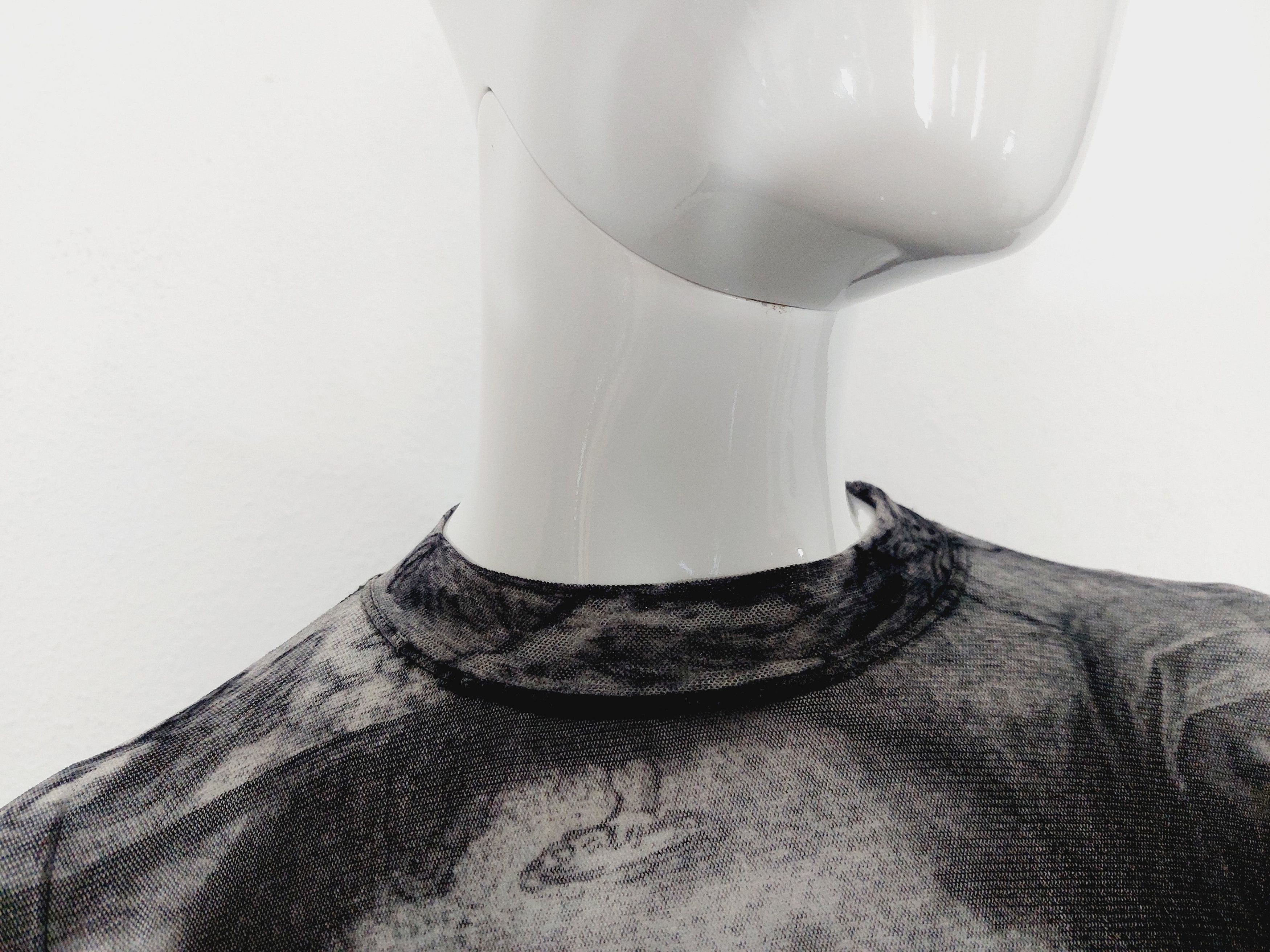 Jean Paul Gaultier Jean Paul Gaultier 1998 Jesus Christ Mesh Face Top T-Shirt Size US M / EU 48-50 / 2 - 7 Thumbnail