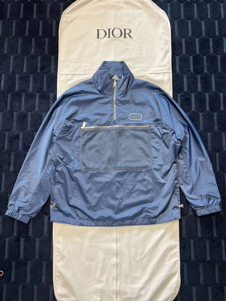 Dior Dior Navy Nylon Logo Jacket Size US L / EU 52-54 / 3 - 1 Thumbnail