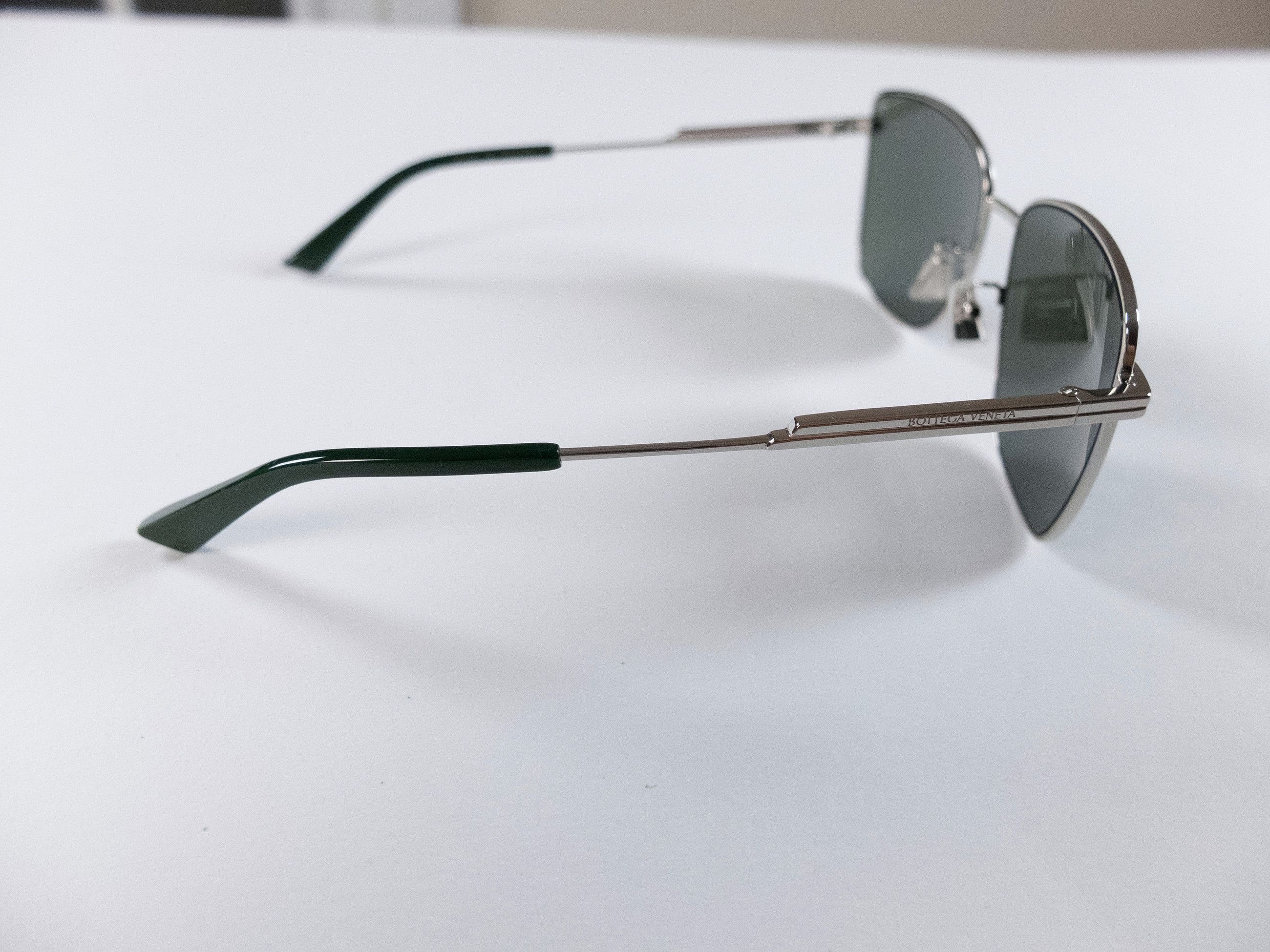 Bottega Veneta BOTTEGA VENETA silver tone metal square sunglasses BV1237S q Size ONE SIZE - 5 Thumbnail