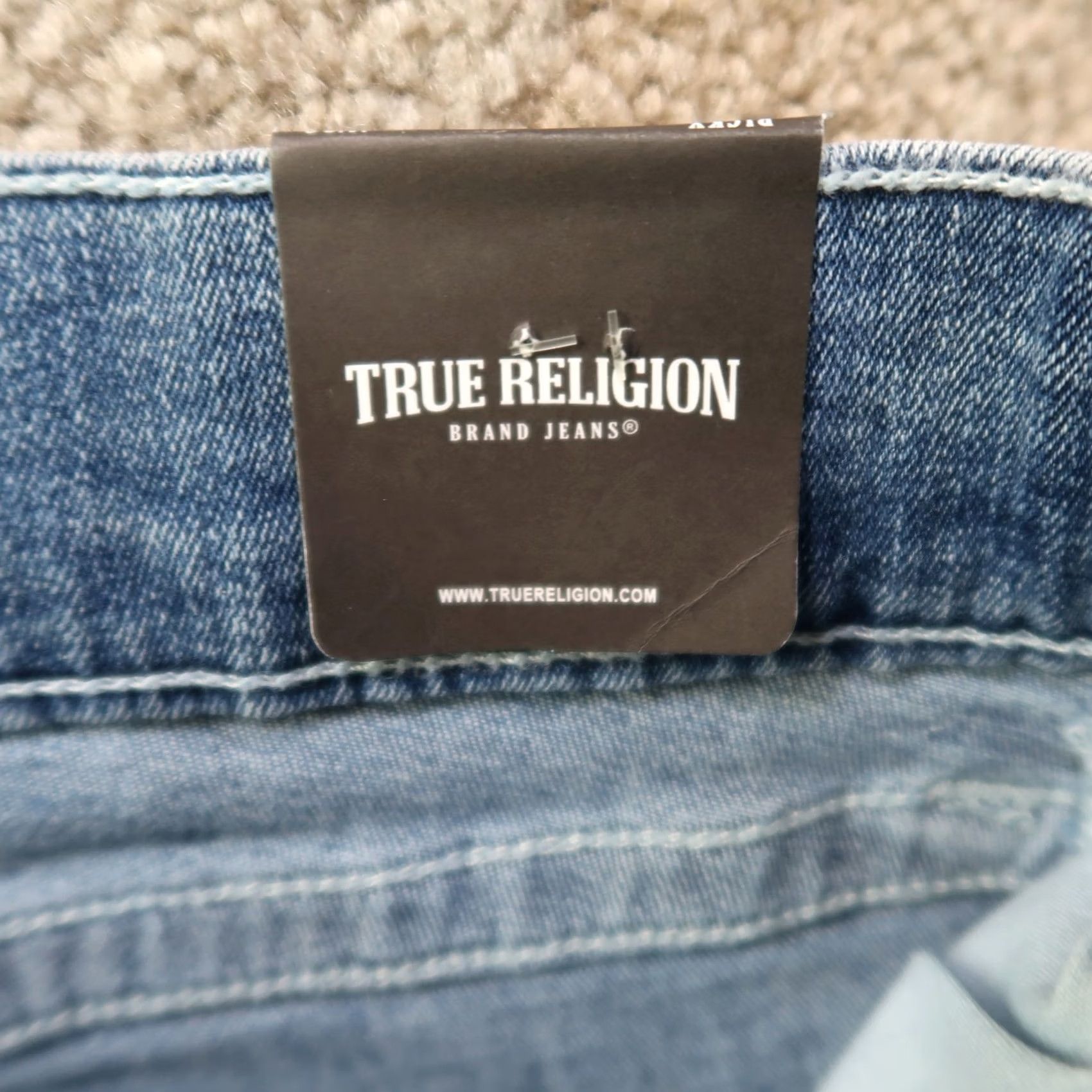 True Religion TRUE RELIGION Ricky Relaxed Straight Jeans Men 38x32 Blue Denim New with Tags Relaxed Straight Jeans 38x32 Men Blue Denim (N/A) Size US 38 / EU 54 - 5 Thumbnail