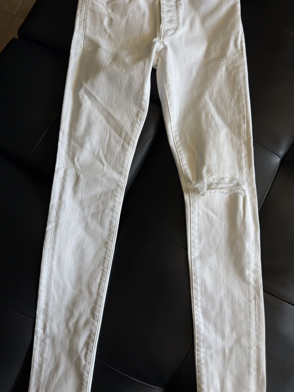 Amiri Amiri Straight Leg White Jeans Size 28 Clean Size US 28 / EU 44 - 3 Thumbnail
