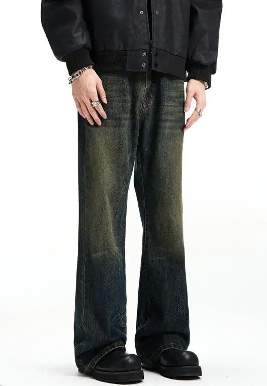 Japanese Brand Iyo Vintage distressed straight Cleanfit loose casual jeans Size US 32 / EU 48 - 2 Thumbnail