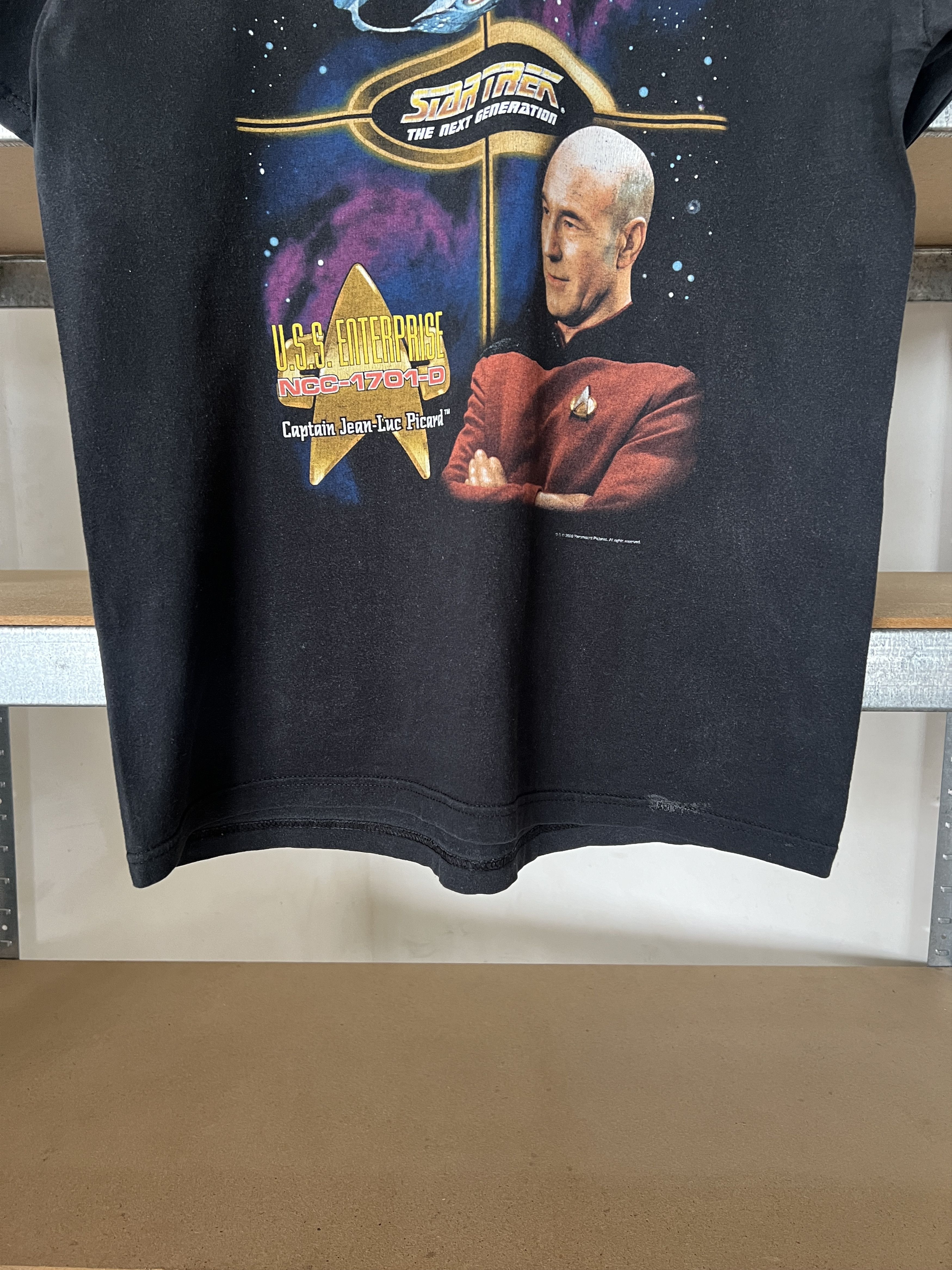 Vintage Vintage 2000 Star Trek Captain Picard Series Movie T-shirt Size US M / EU 48-50 / 2 - 7 Thumbnail