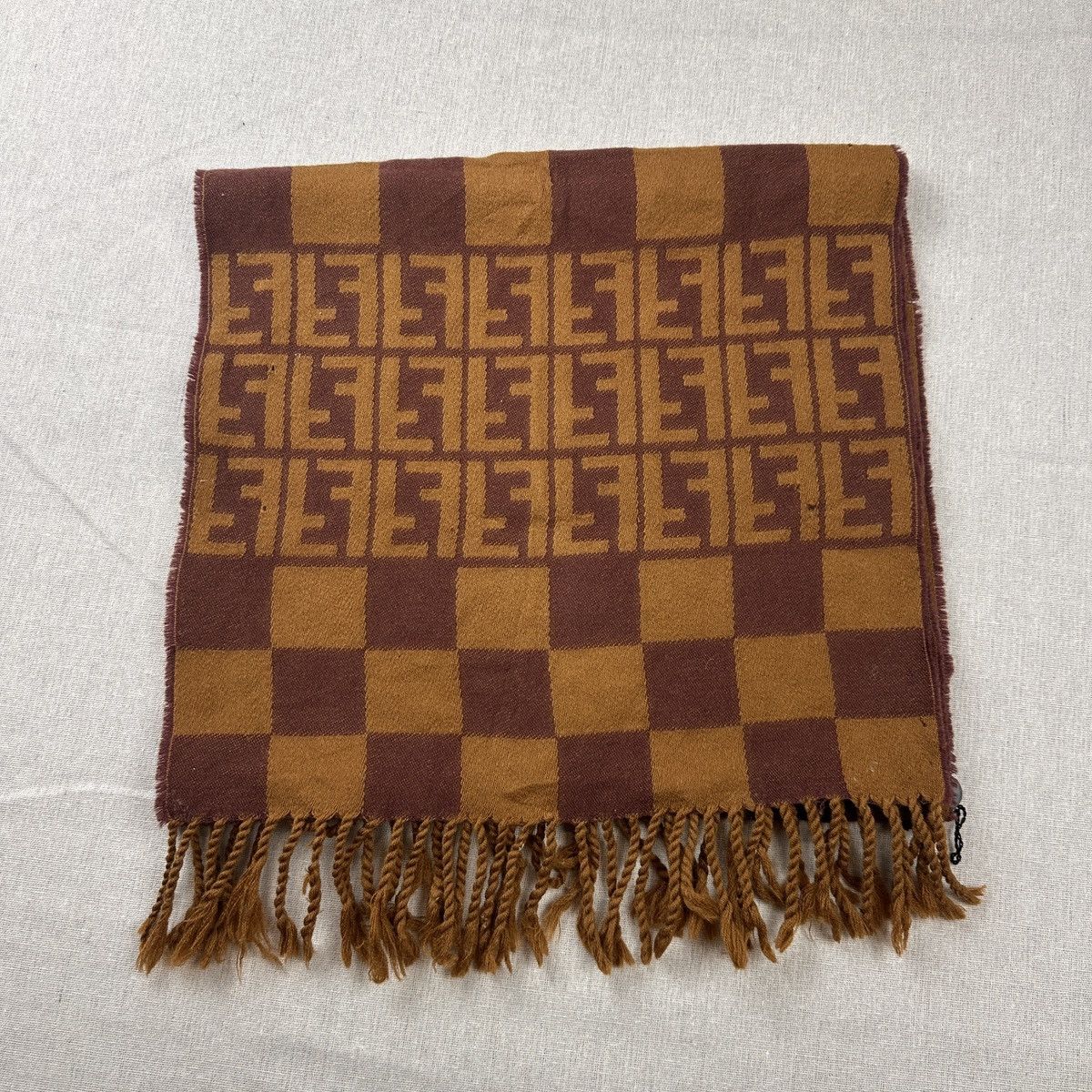 Fendi Fendi Scarf Wool Muffler Neck Wrap Size ONE SIZE - 2 Thumbnail