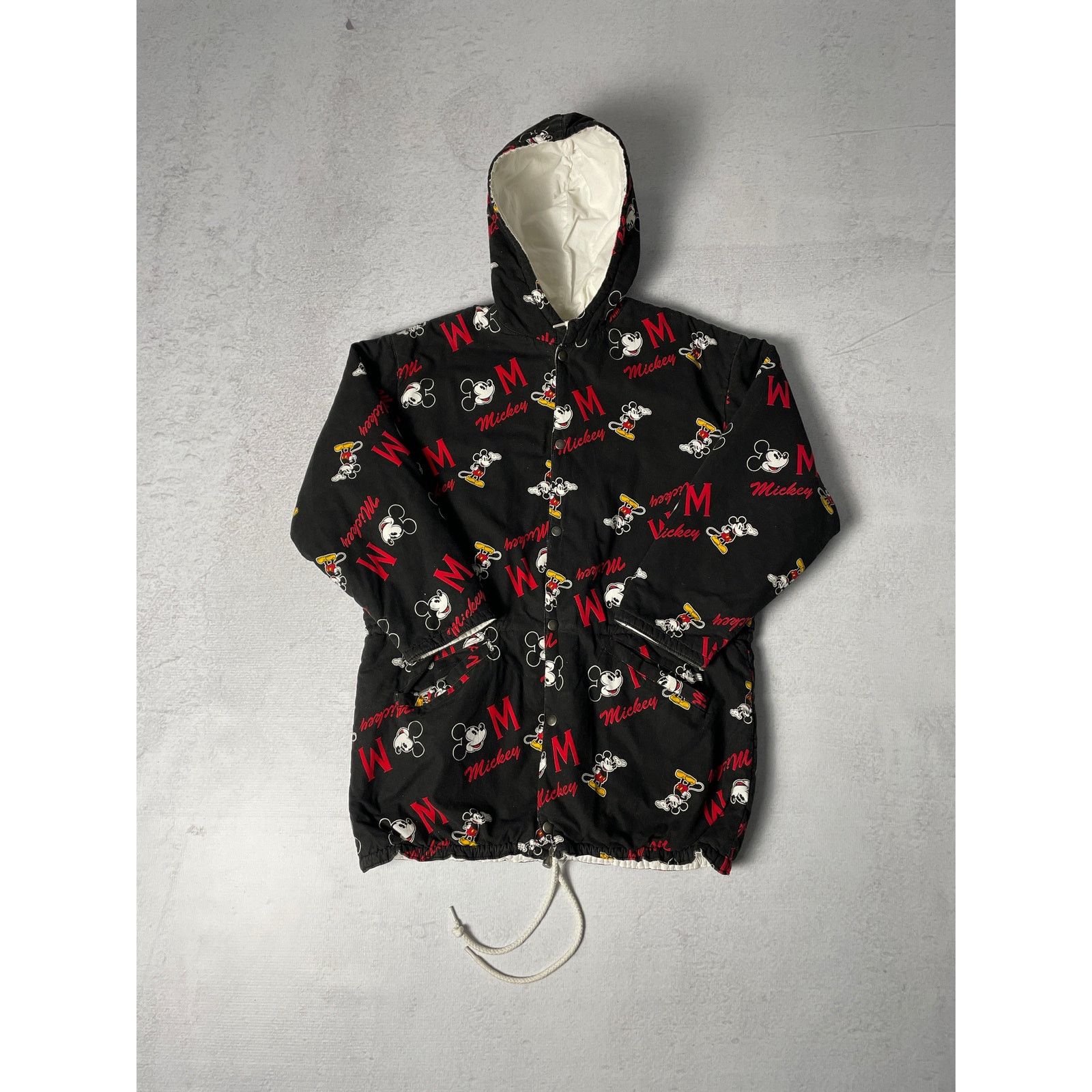 Disney Vintage Disney Mickey Mouse Reversible Jacket - Womens Small Size S / US 4 / IT 40 - 1 Thumbnail