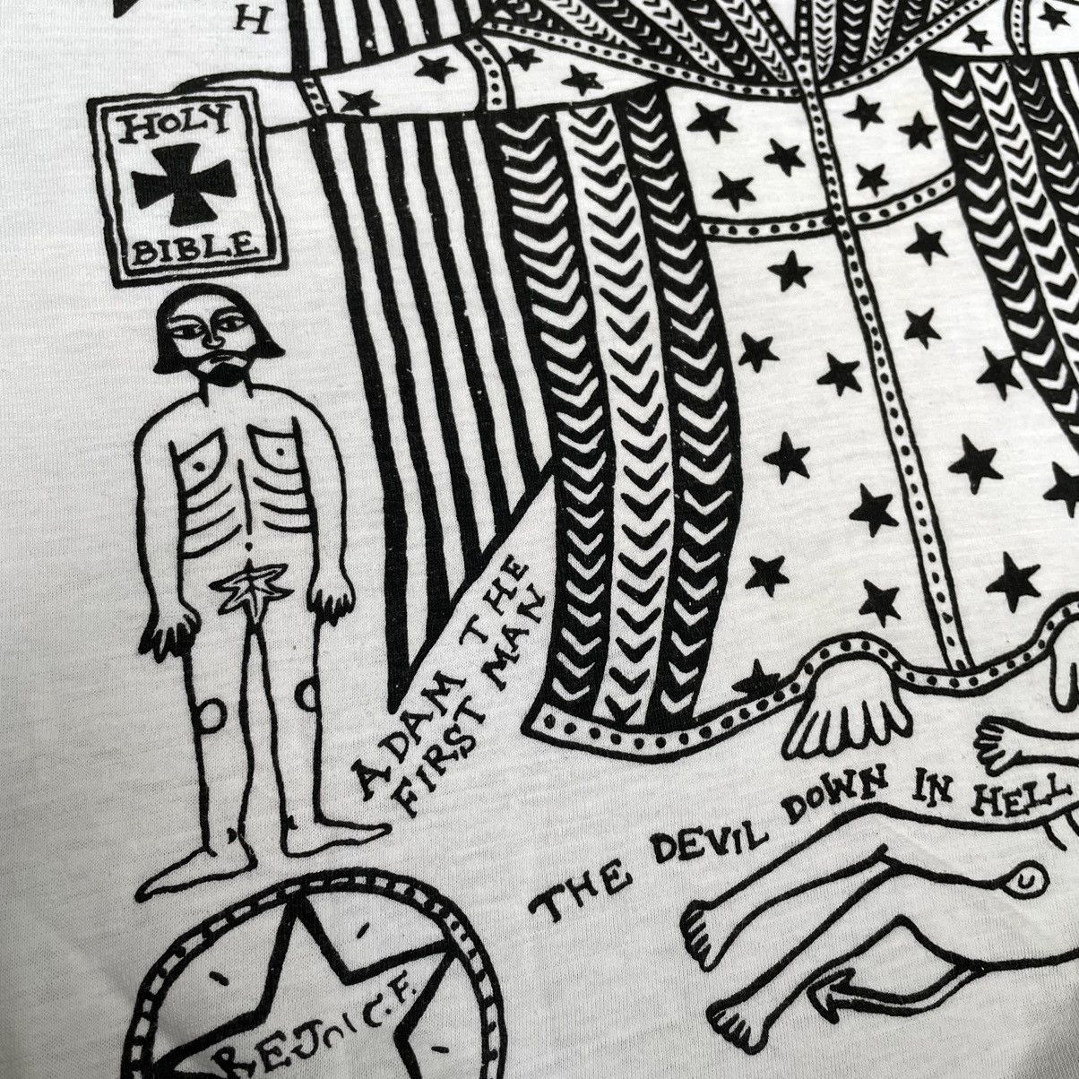 Vintage Vintage God and his band of holy angels Graphic t shirt Size US L / EU 52-54 / 3 - 9 Thumbnail