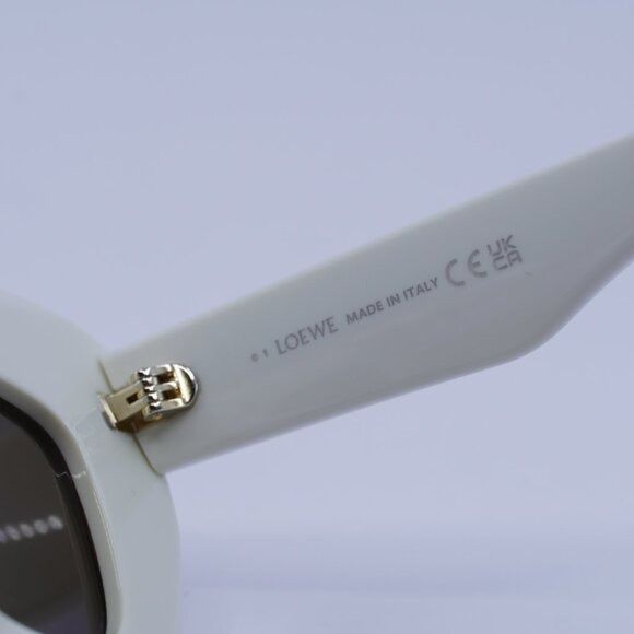 Loewe Loewe LW40127I 25E Sunglasses Ivory Cat Eye Frame, Brown Size ONE SIZE - 8 Thumbnail