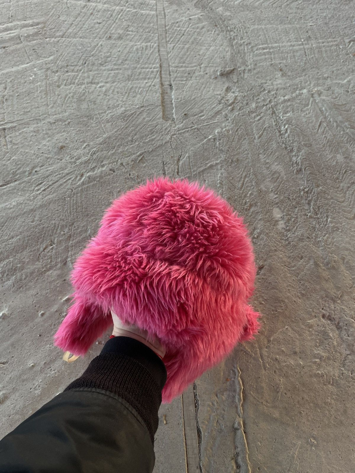 Japanese Brand × Vintage Crazy Fur Trapper Y2K Fuzzy Ushanka Beanie Hat Faux Mohair Size ONE SIZE - 6 Thumbnail