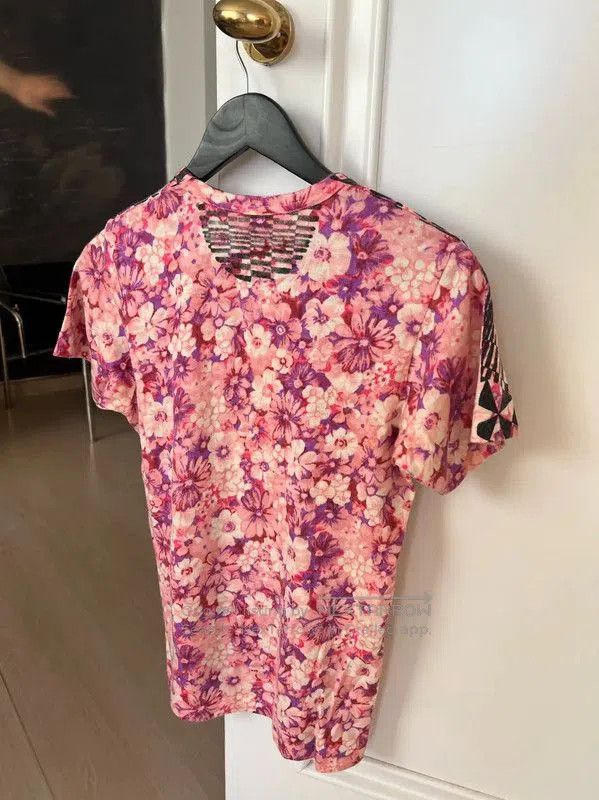 Comme des Garcons COMME des GARÇONS Pink Geometric Print Women's T-Shirt . Size M / US 6-8 / IT 42-44 - 2 Thumbnail