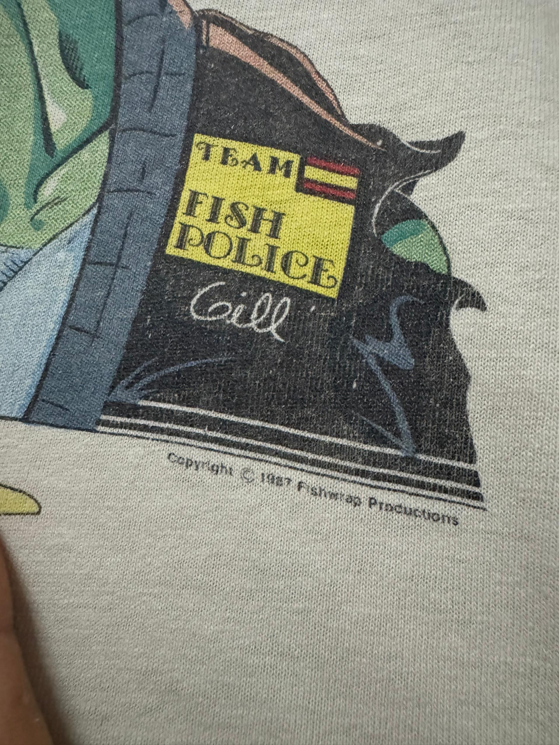 Vintage Vintage fish Police team comic Book 1987 tshirt Size US M / EU 48-50 / 2 - 8 Thumbnail