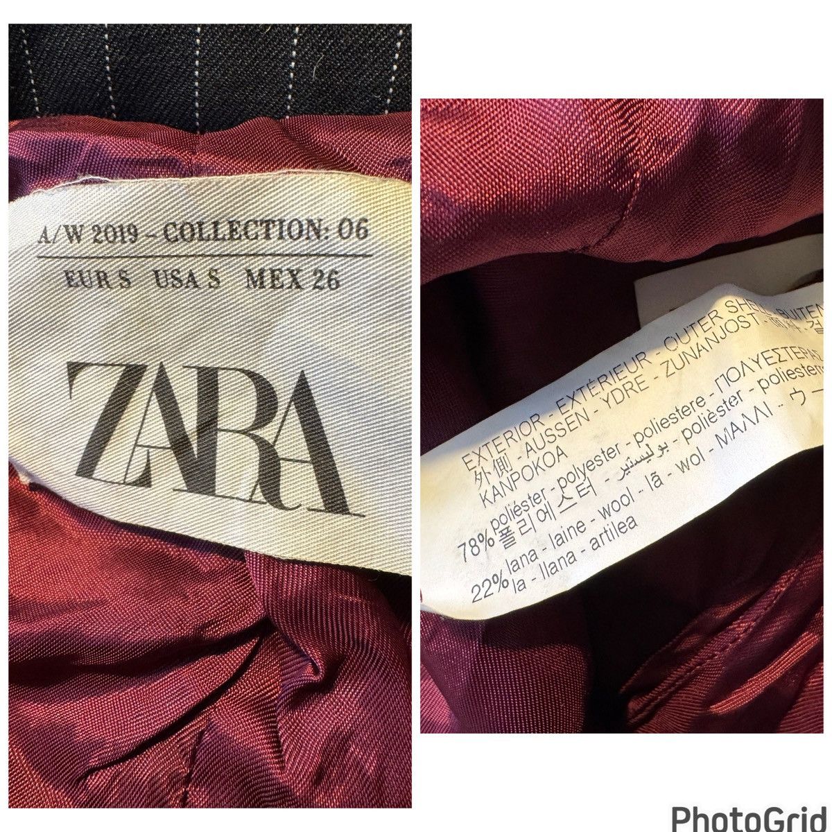 Zara ZARA Pinstriped Blazer Coat Size S / US 4 / IT 40 - 14 Thumbnail