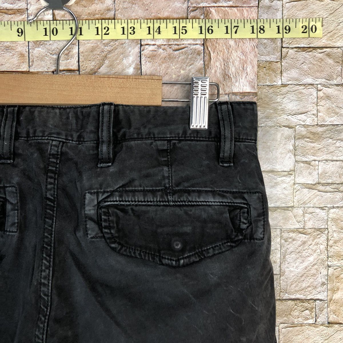 Faded Glory × Japanese Brand Uniqlo Black faded Cargo Multipocket Pants #A746 Size US 28 / EU 44 - 20 Thumbnail