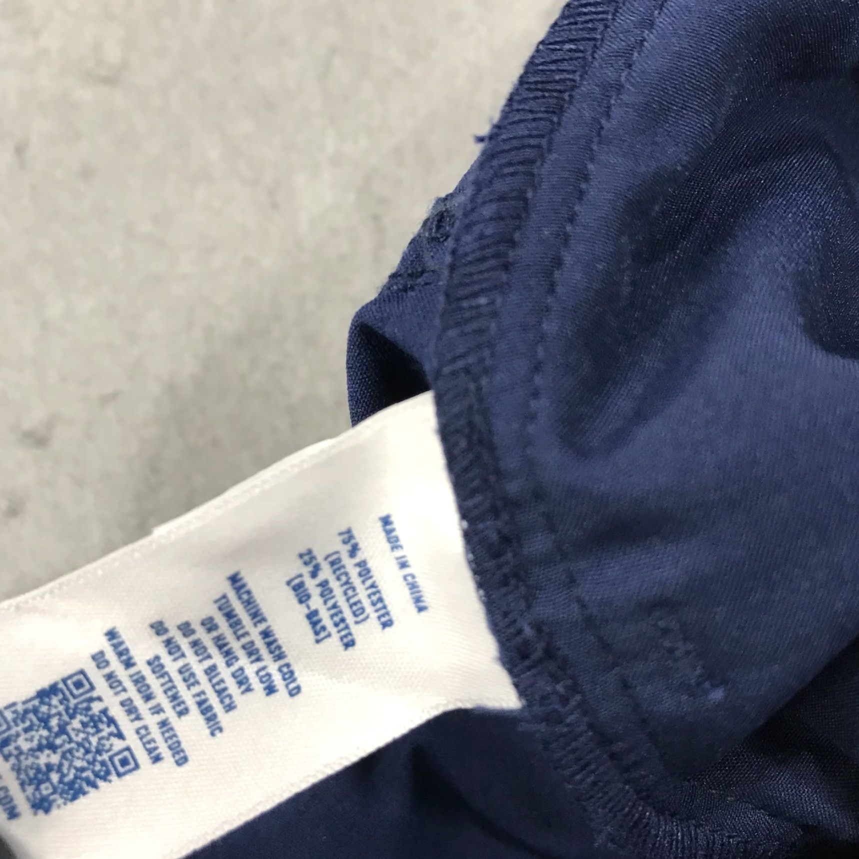 Parker Holderness & Bourne Mens Pants Casual Chino 36x25 Navy Blue Regular Flat Front Zip Pockets Logo Size US 36 / EU 52 - 6 Thumbnail