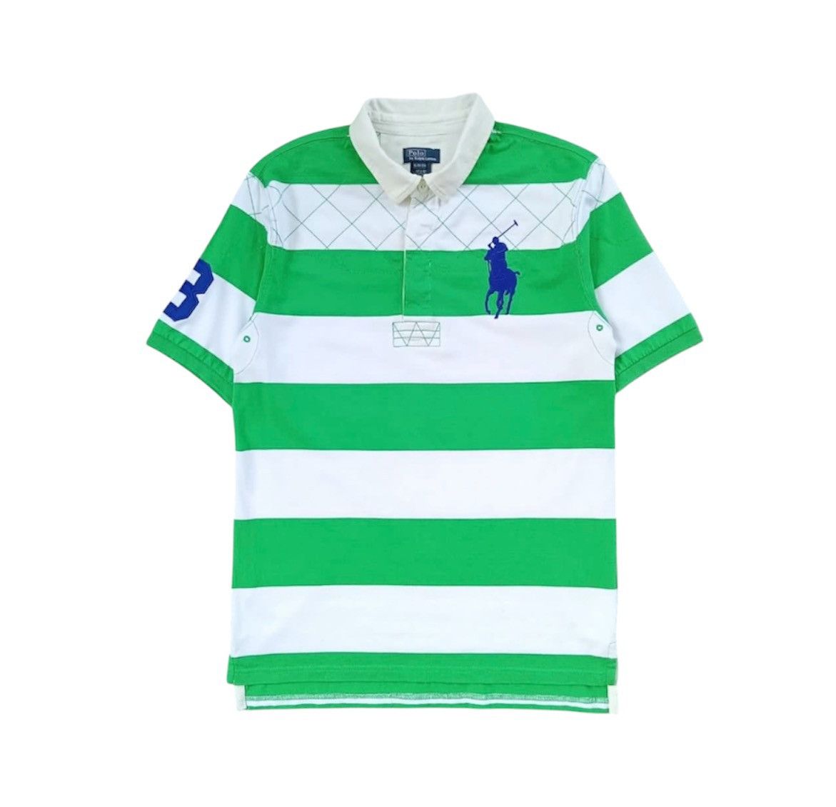 Polo Ralph Lauren × Ralph Lauren Polo Ralph Lauren Striped Green/White Polos Xl Boy Size US XL / EU 56 / 4 - 1 Thumbnail