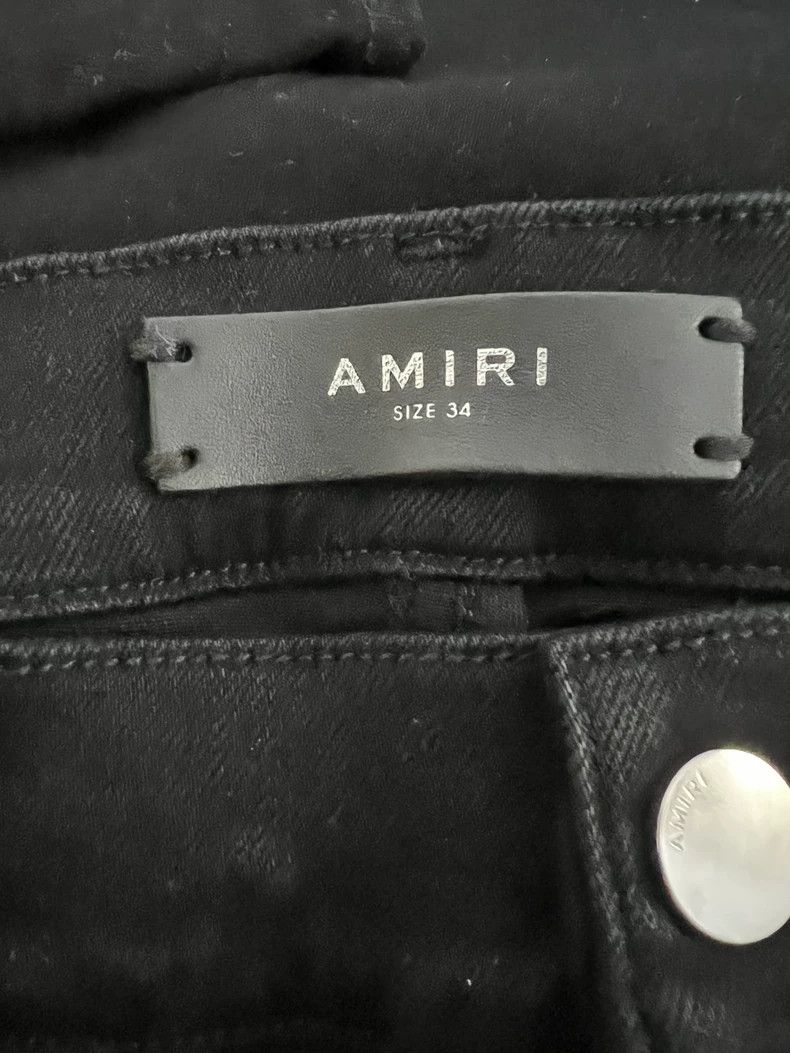 Amiri Amiri 17ss OG cashew flower mx1 patchwork black jeans 2501- Size US 34 / EU 50 - 4 Thumbnail