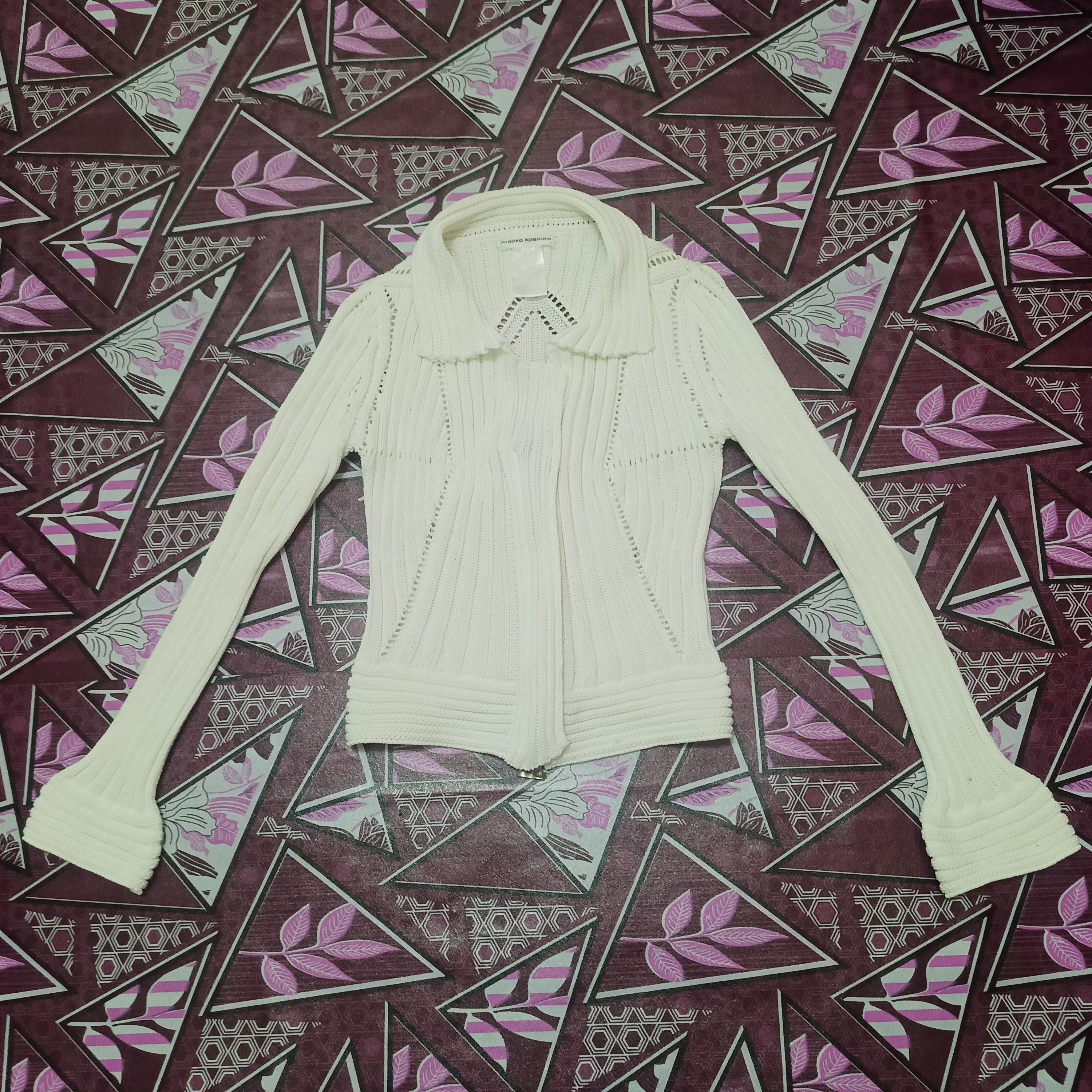 If Six Was Nine Rare Design Hiroko Koshino Mesh Jacket zipper Size XS / US 0-2 / IT 36-38 - 1 Thumbnail