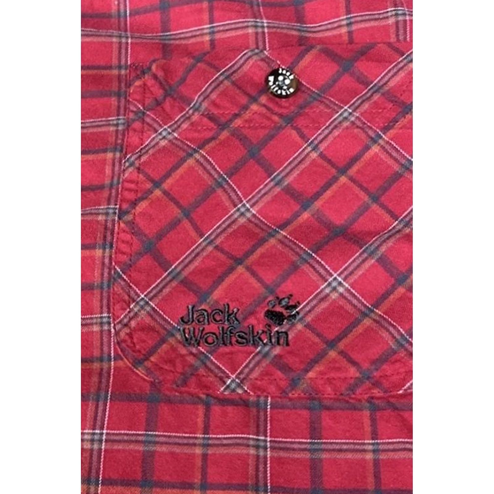 Jack Wolfskin Jack Wolfskin Shirt Men’s 3XL Red Plaid Outdoor Long Sleeve Button Up Size US XXL / EU 58 / 5 - 7 Thumbnail
