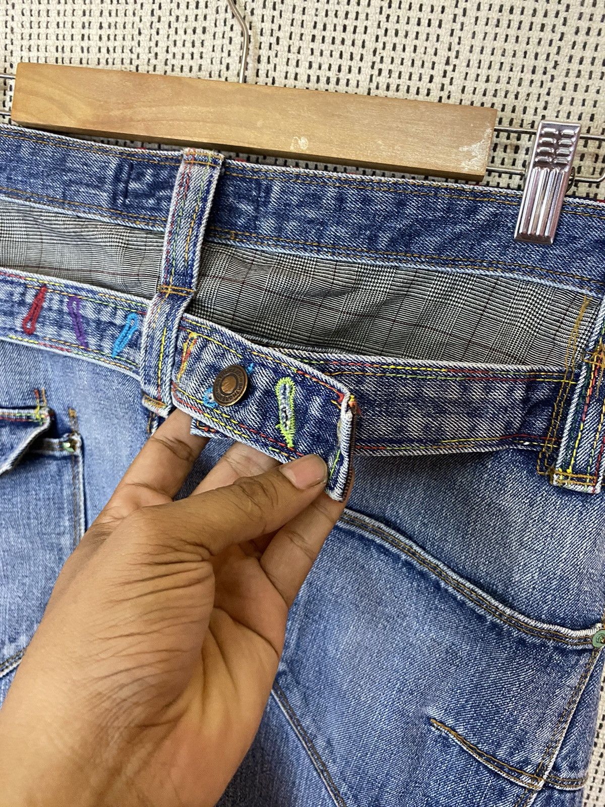 Japanese Brand × Seditionaries Breathmint double waist flared denim very rare Size US 34 / EU 50 - 8 Thumbnail