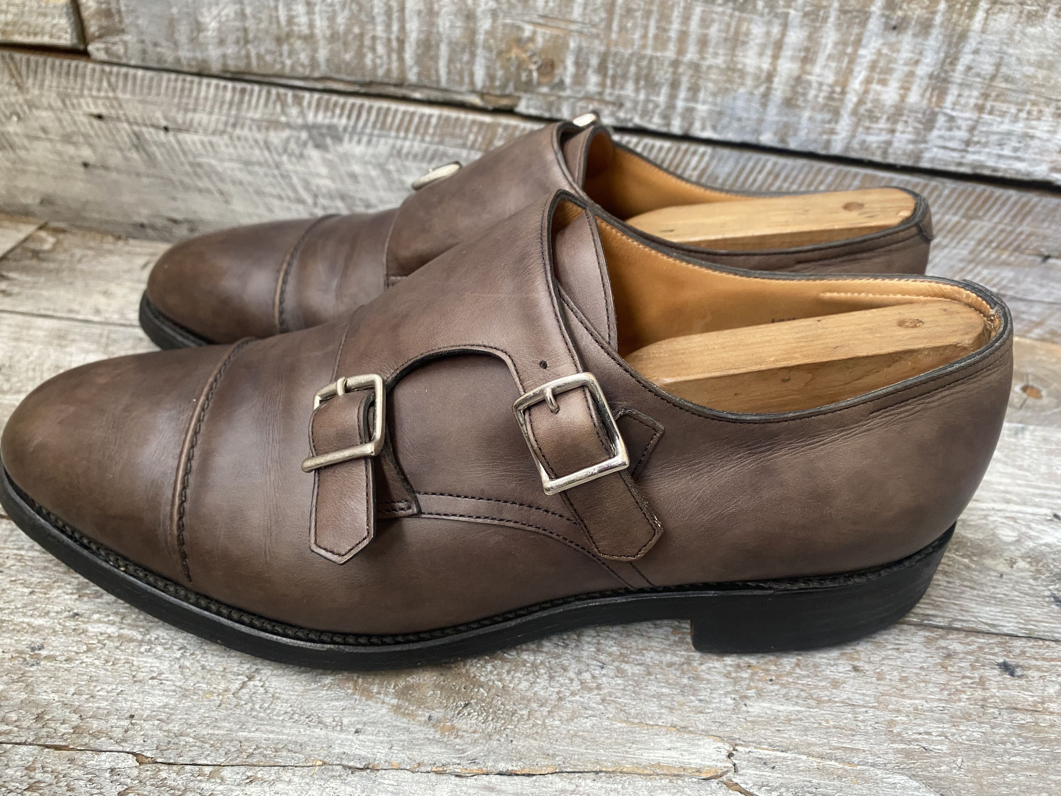 Designer × John Lobb John lobb william ii double monk strap leather boots Uk7EE Size US 8 / EU 41 - 9 Thumbnail