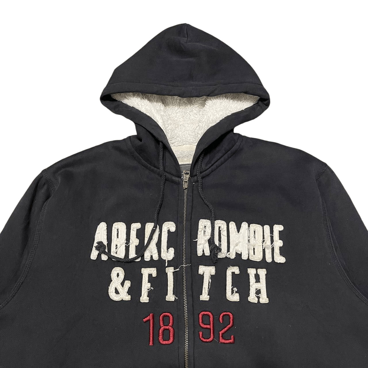 Abercrombie & Fitch Vintage Abercrombie & Fitch Zipper Hoodie Sherpa Size US XL / EU 56 / 4 - 2 Thumbnail