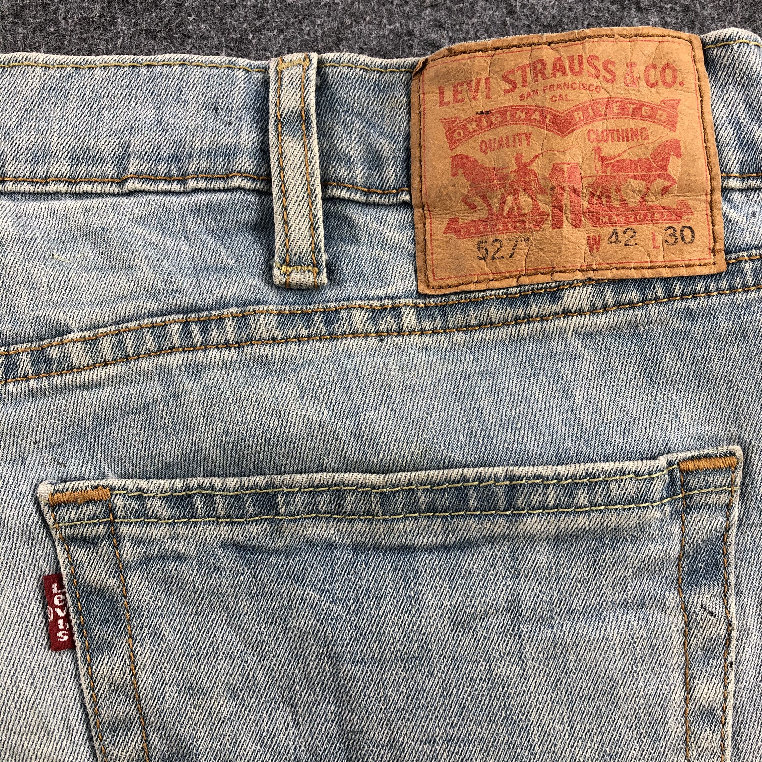 Levi's Vintage Levis 527 Jeans Light Wash Denim-J1079 Size US 42 / EU 58 - 5 Thumbnail