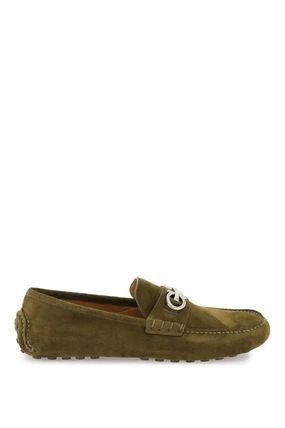 Salvatore Ferragamo o1s1rm0724 Plain Leather Loafers in Olive Green Size US 7 / EU 40 - 3 Thumbnail