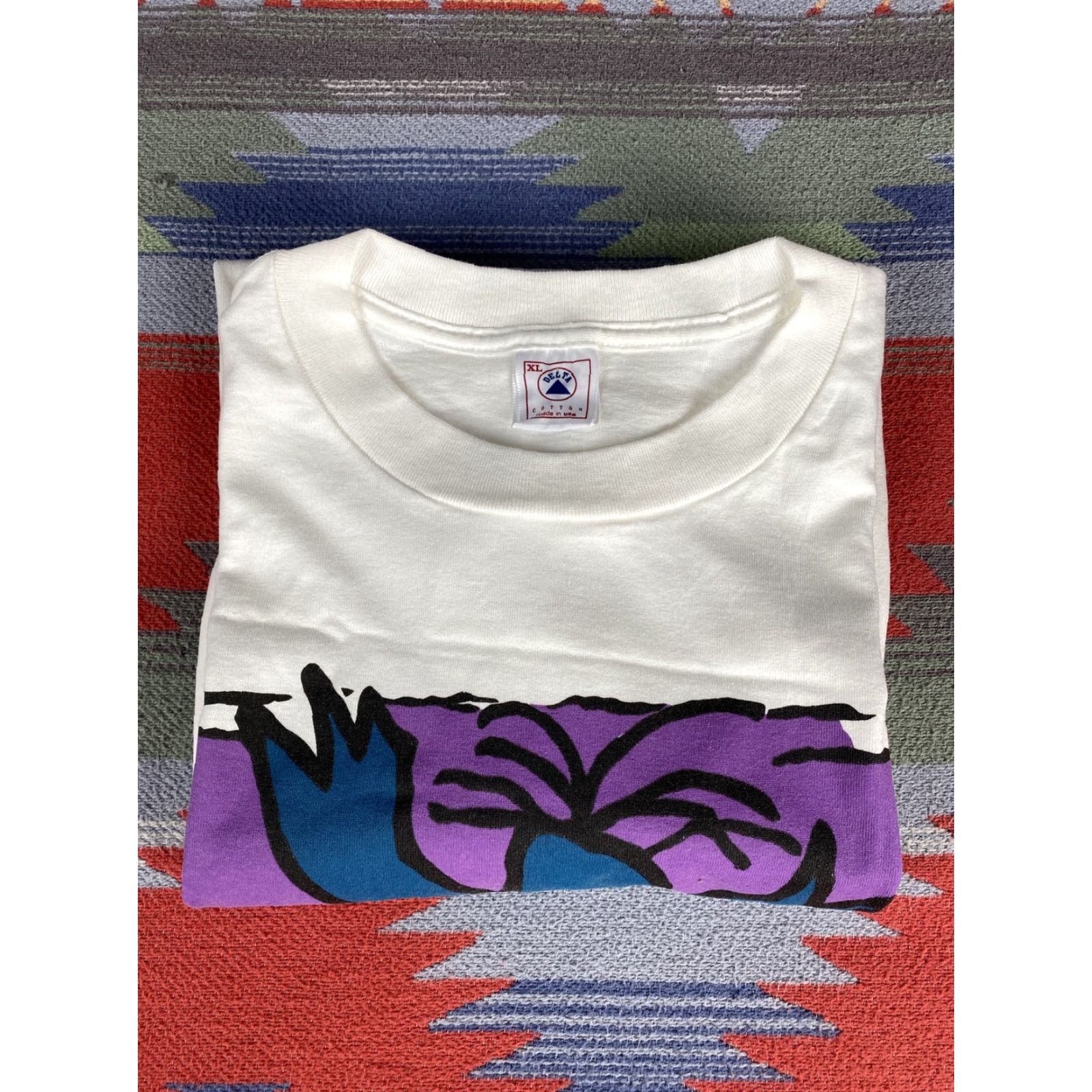 Anvil Lyon Design 1993 New York City Art T Shirt Tee NYC Anvil Single Stitch XL White Men Mens Art T Shirt Size US XL / EU 56 / 4 - 8 Thumbnail