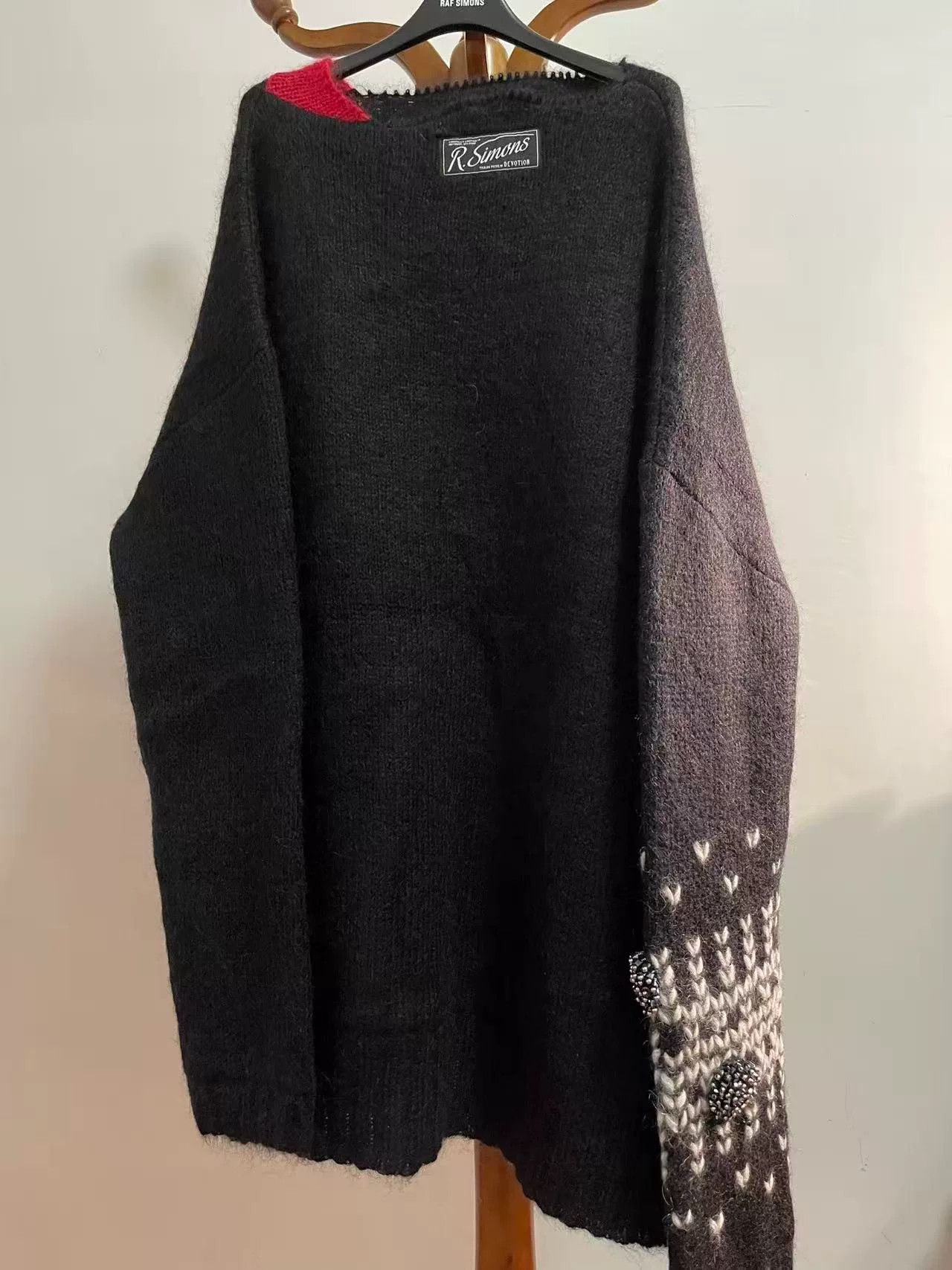 Raf Simons Raf Simons Black Sweater with Beads Size M / US 6-8 / IT 42-44 - 1 Thumbnail