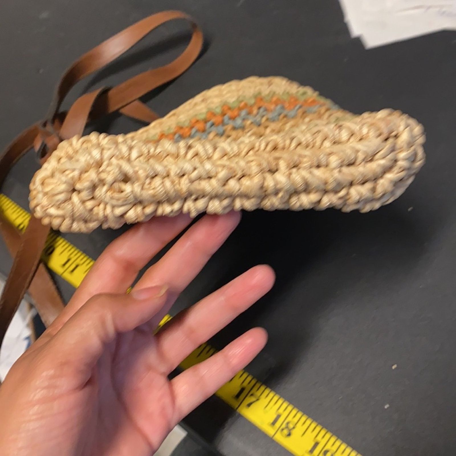 Vintage Vintage basket woven crossbody bag faux leather summer Size ONE SIZE - 5 Thumbnail
