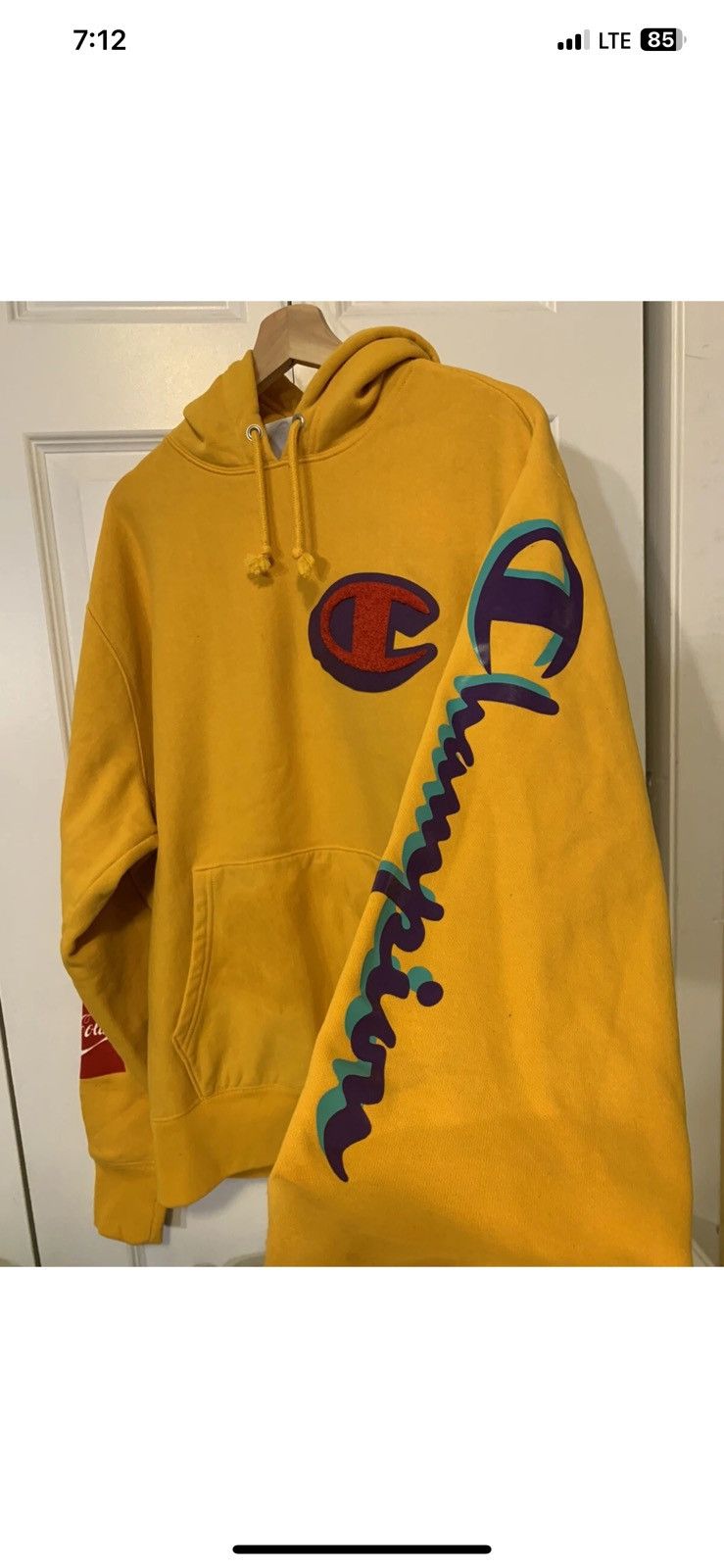 Champion × Coca Cola Vtg Champion x Coca Cola mens sz XL reverse weave hoodie Size US XL / EU 56 / 4 - 5 Thumbnail