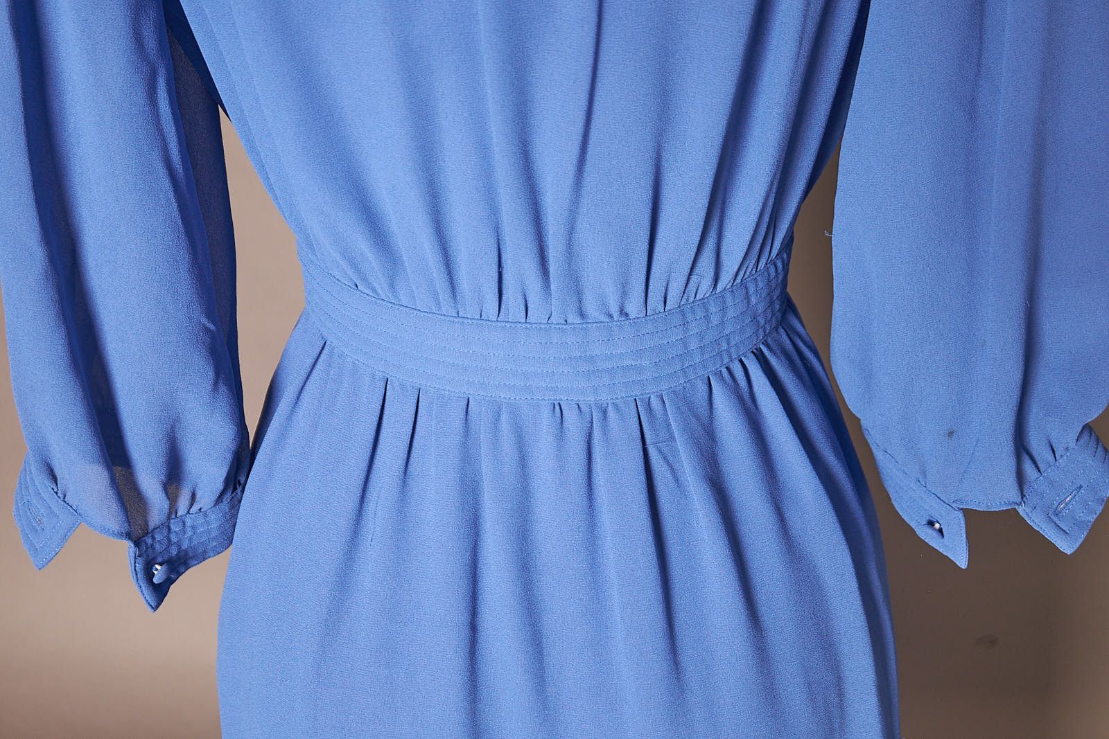 Pierre Cardin 1970s Pierre Cardin Blue Wrap Dress Size XS / US 0-2 / IT 36-38 - 5 Thumbnail