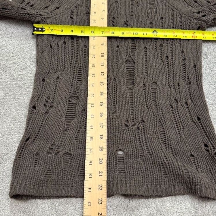 AQUA Aqua Wool Cashmere Sweater Womens Small Brown Knit Pullover Fall Winter Casual Size S / US 4 / IT 40 - 7 Thumbnail