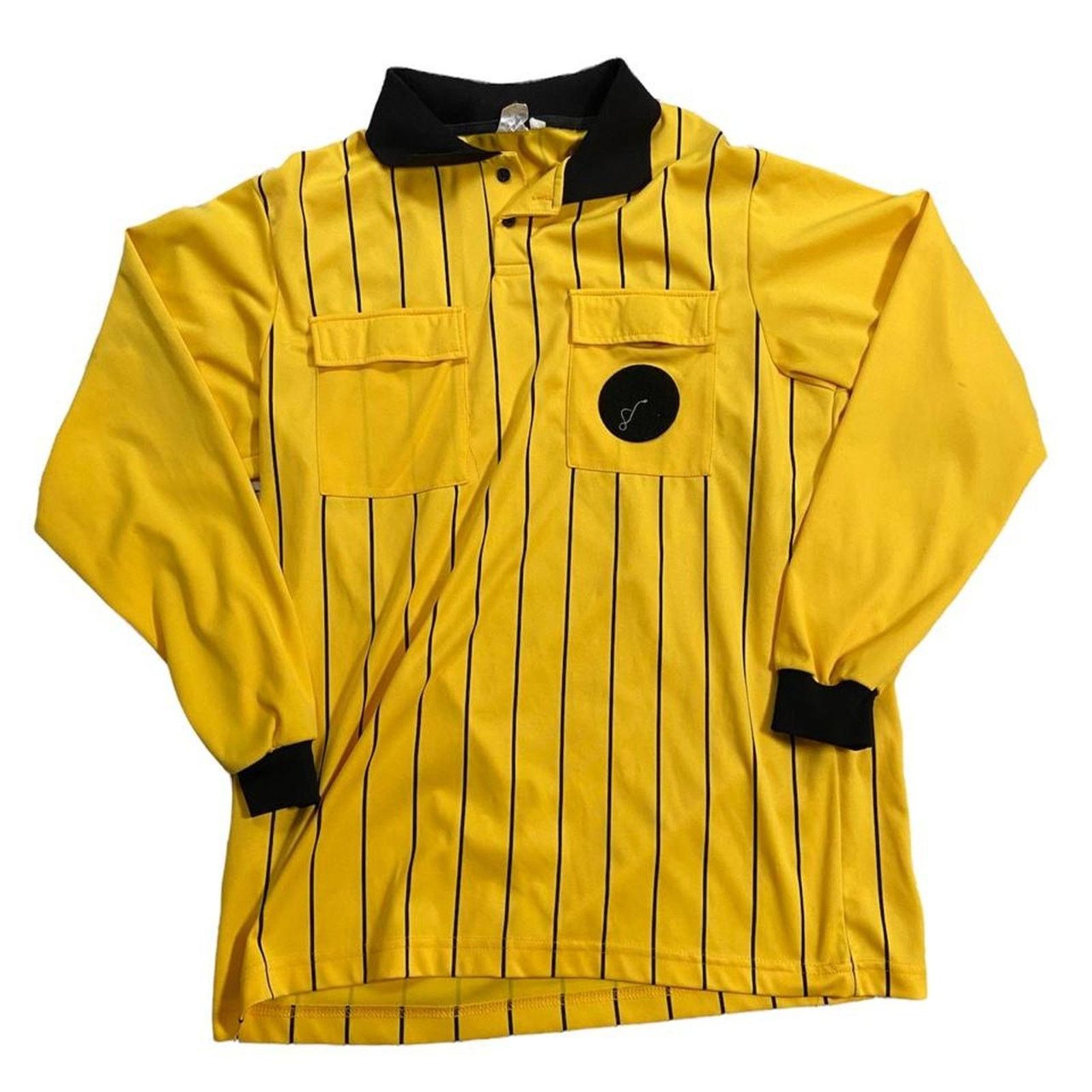 Vintage Vintage yellow and black soccer jersey Size US L / EU 52-54 / 3 - 1 Thumbnail