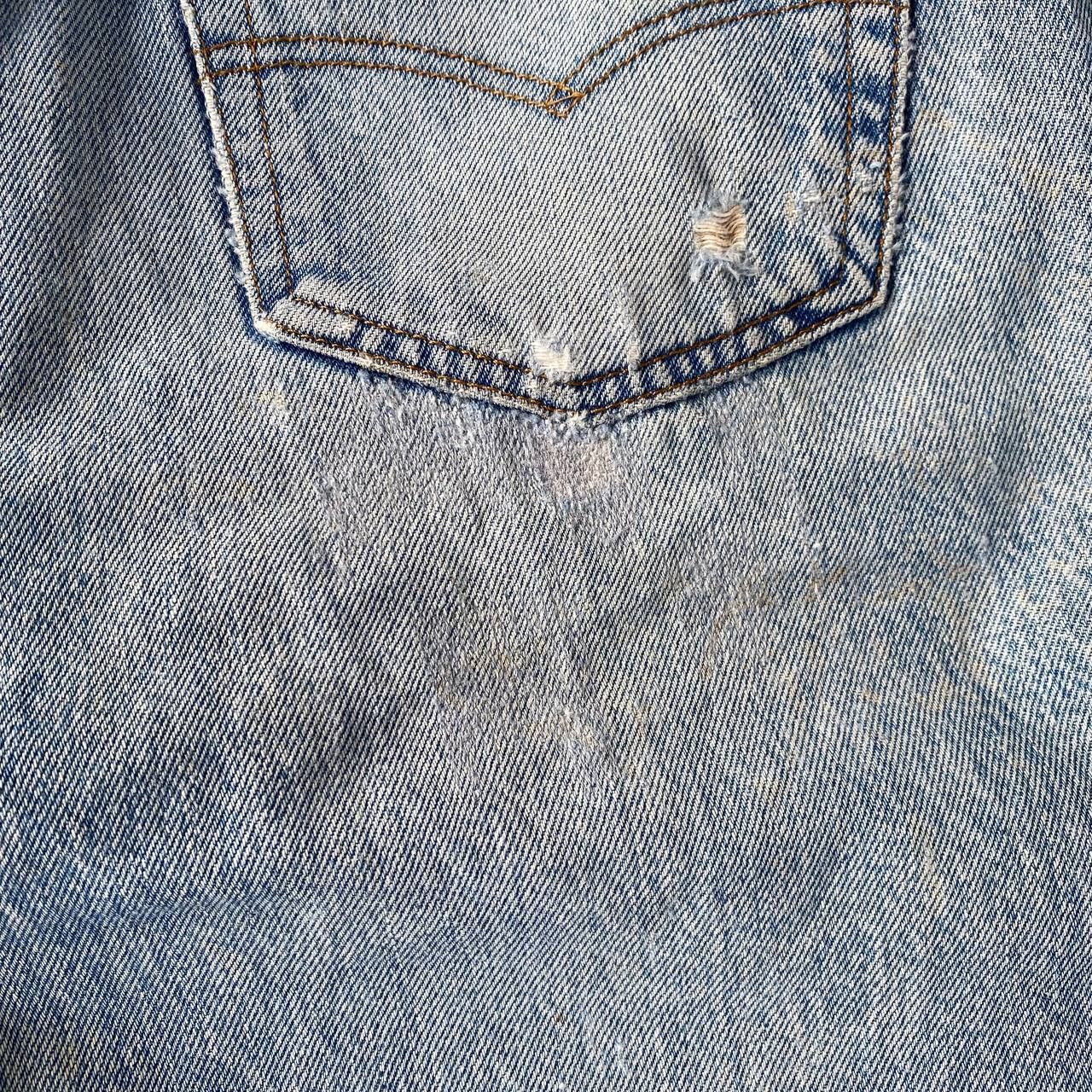 Levi's Vintage Clothing VINTAGE 80S LEVIS 501 DISTRESSED REPAIR DENIM W30X28" Size US 30 / EU 46 - 12 Thumbnail