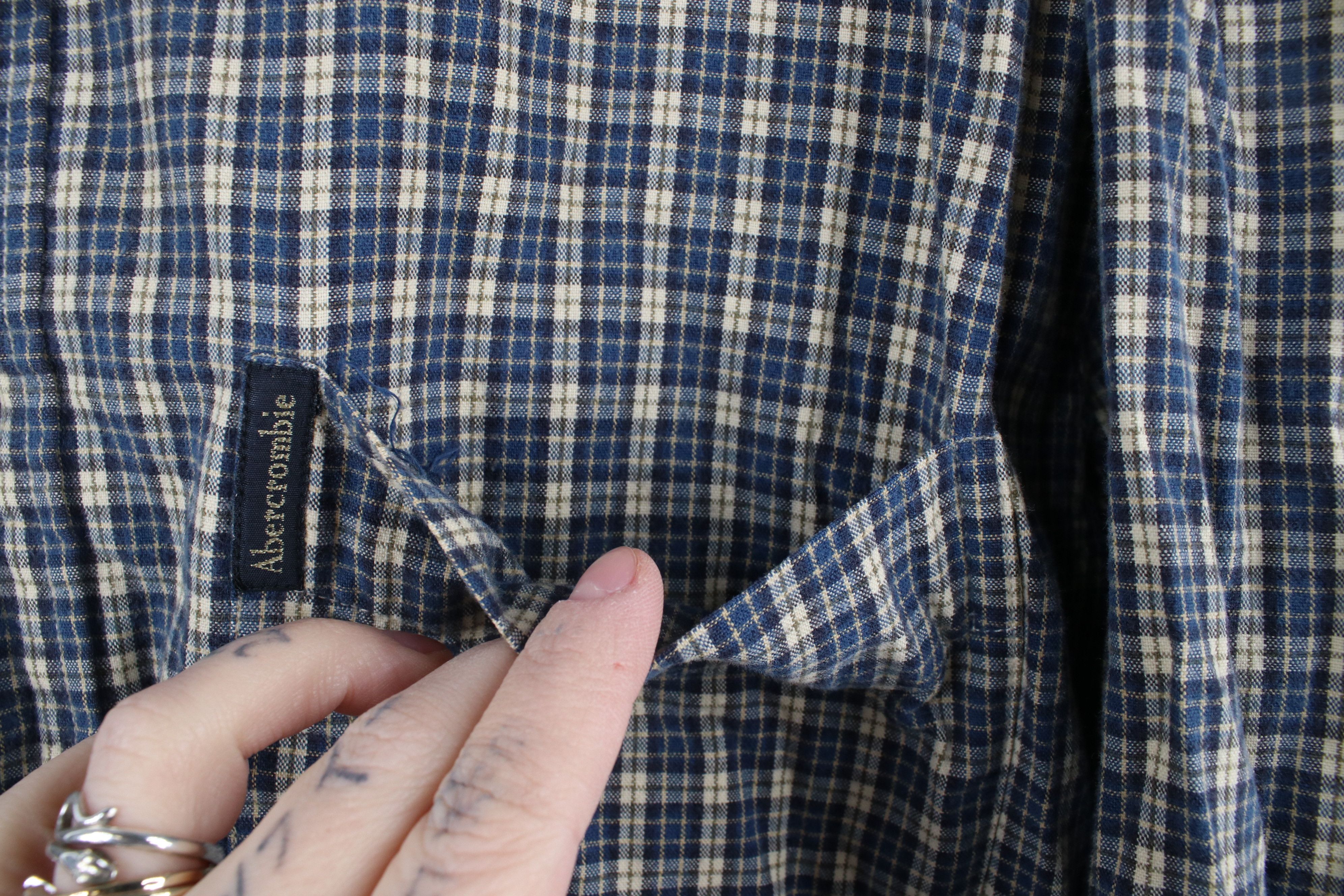 Abercrombie & Fitch × Vintage Vintage 90s Y2K Abercrombie & Fitch Button Down Shirt Plaid Size US S / EU 44-46 / 1 - 5 Thumbnail