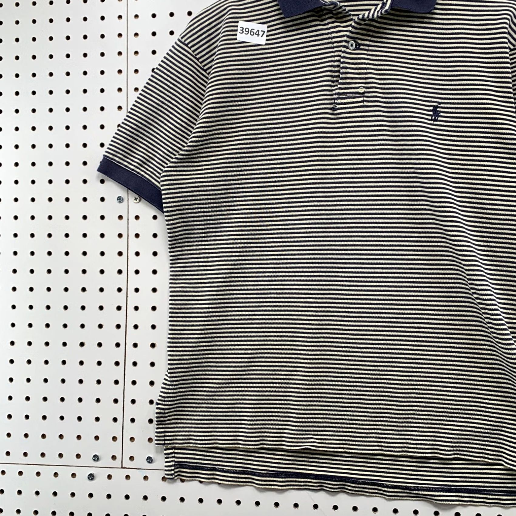 Polo Ralph Lauren VINTAGE Polo Ralph Lauren Collared Shirt Mens Medium Blue White Striped Preppy 20x25.5 Size US M / EU 48-50 / 2 - 3 Thumbnail