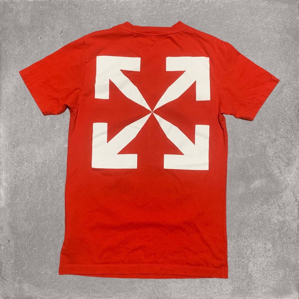 Off-White Off White Small Mona Lisa Arrows Red Tee Virgil Abloh Size US S / EU 44-46 / 1 - 2 Thumbnail