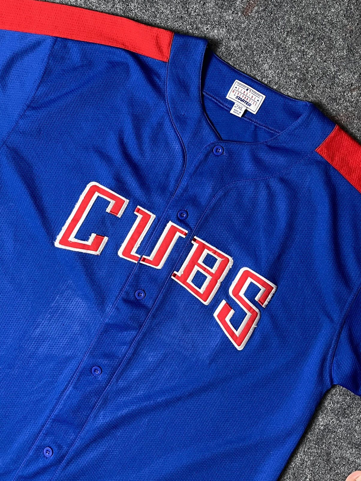 MLB × Starter × Vintage VINTAGE 90’S BASEBALL JERSEY MLB CHICAGO CUBS BY STARTER Size US XXL / EU 58 / 5 - 2 Thumbnail