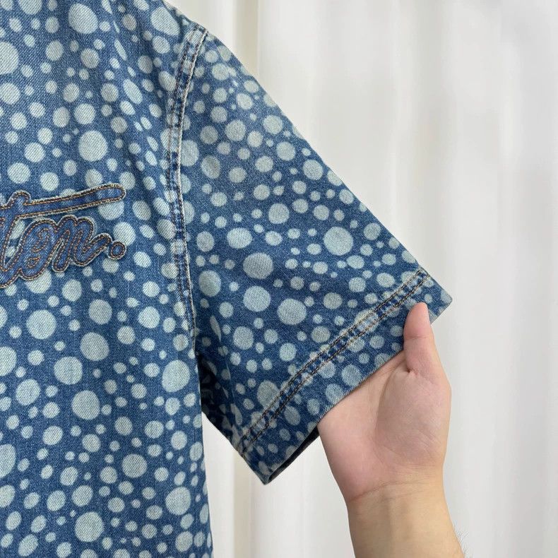 Louis Vuitton Louis Vuitton Polka-dot denim baseball short sleeve Size US S / EU 44-46 / 1 - 4 Thumbnail