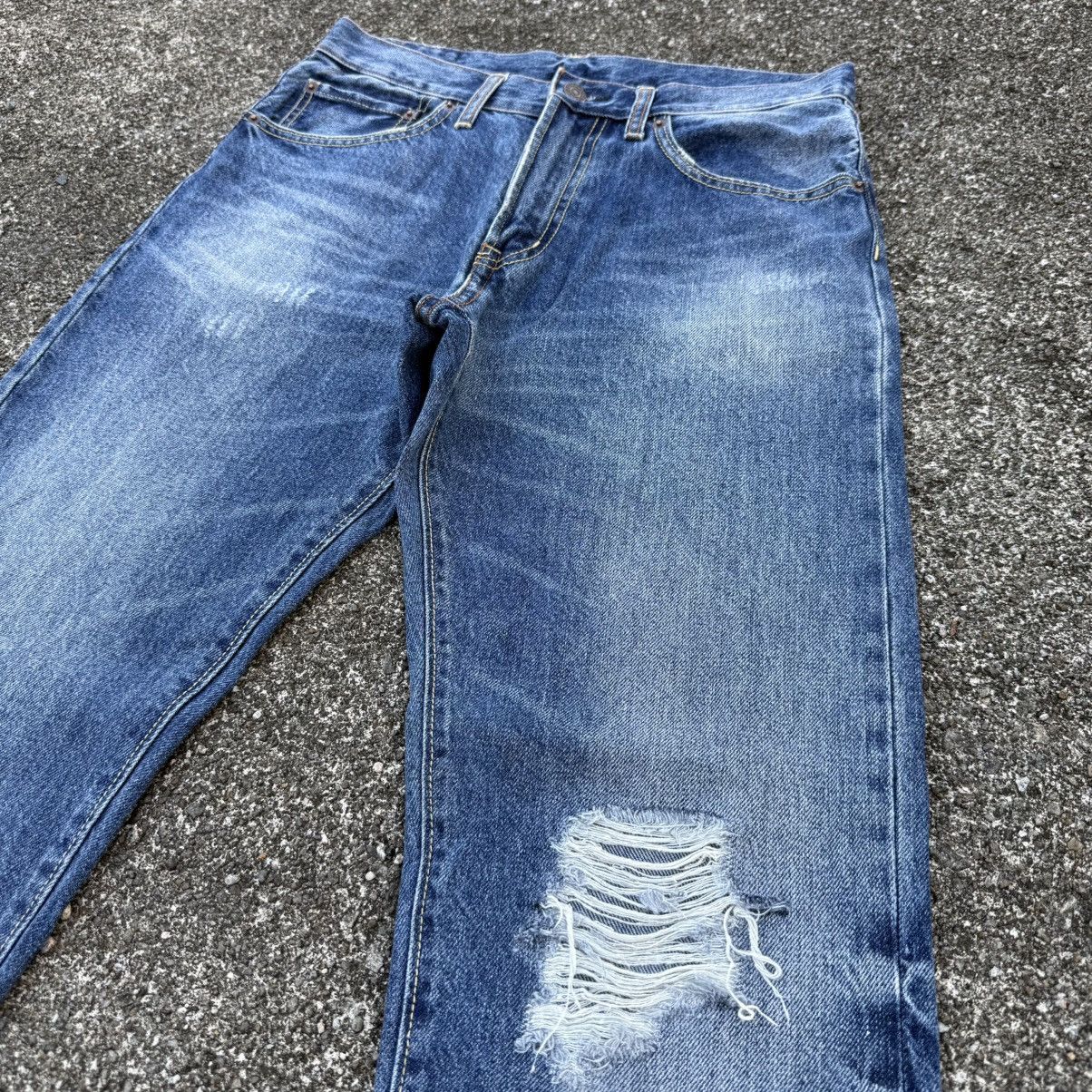 Jean VINTAGE GU DENIM STRAIGHT FADED RIPPEP JEAN PANTS Size US 30 / EU 46 - 5 Thumbnail