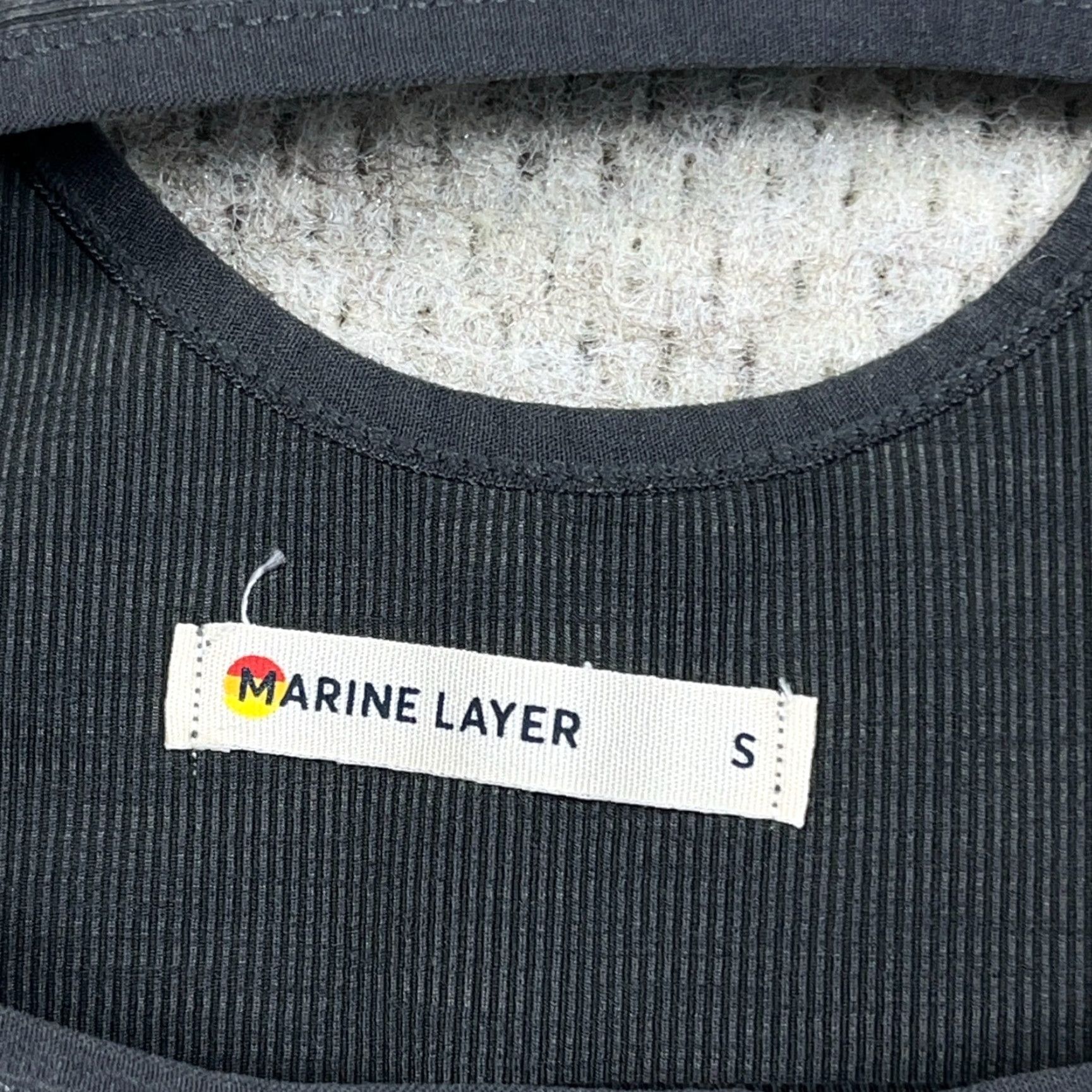 Marine Layer Marine Layer Tak Top Gray Women L Tank Round Neck Pullover Sleeveless Casual Outdoor All Seasons Breathable Lyocell Polyester Modern Basic Size L / US 10 / IT 46 - 4 Thumbnail