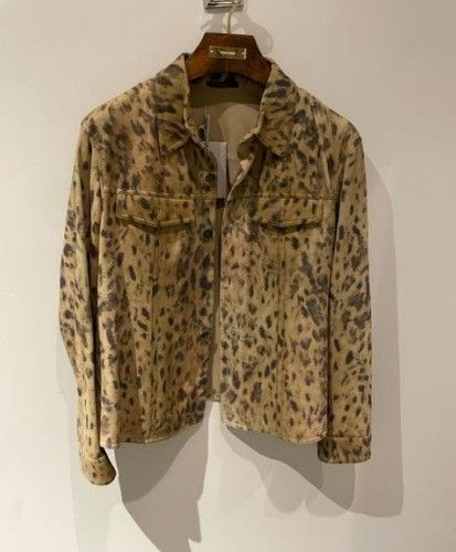 Tom Ford o1w1db10124 Leopard Leather Jacket Shirt in Brown / Beige Size US M / EU 48-50 / 2 - 1 Thumbnail