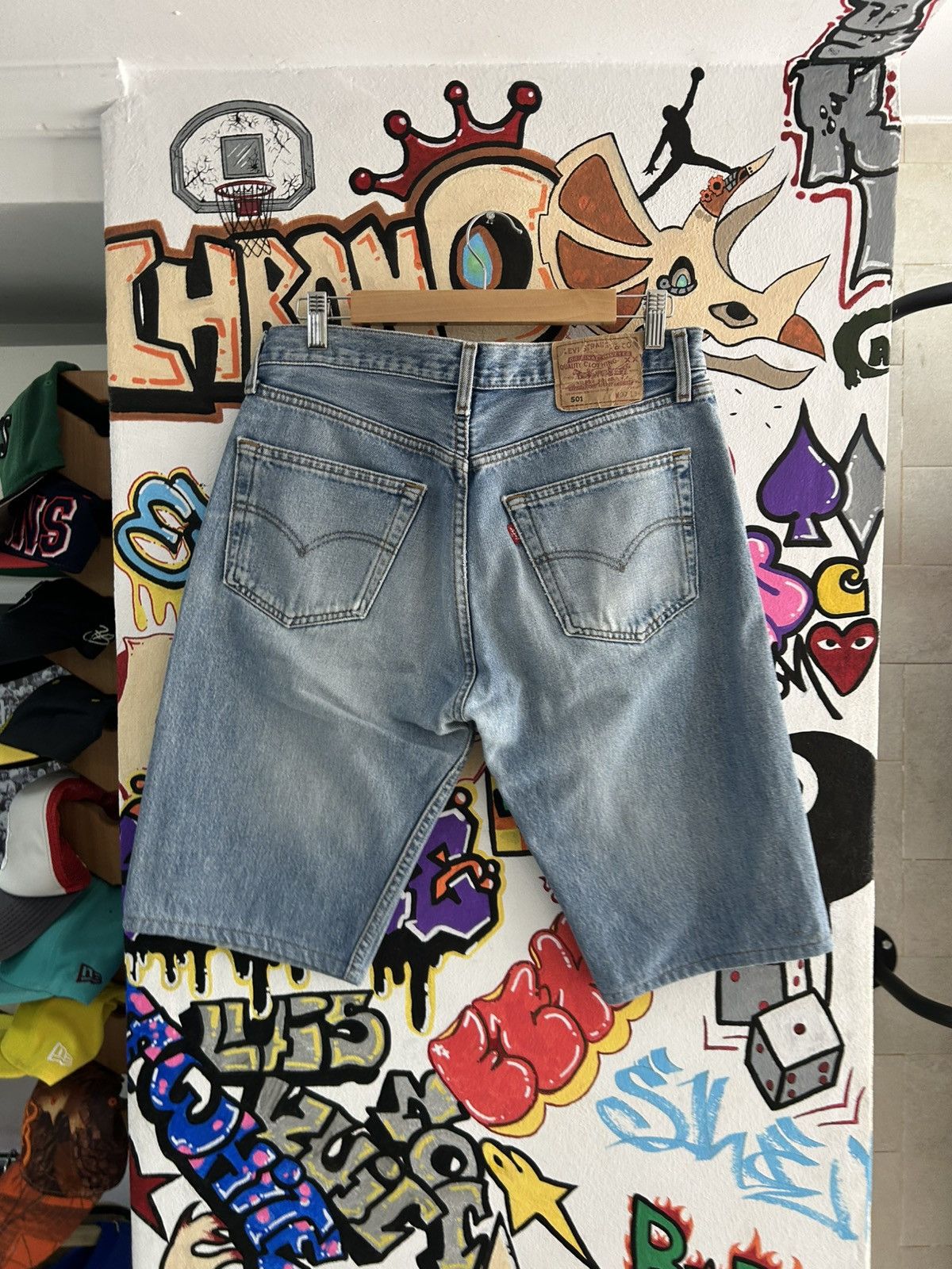 Levi's × Vintage 90s Lagos 501 jorts Size US 30 / EU 46 - 2 Thumbnail