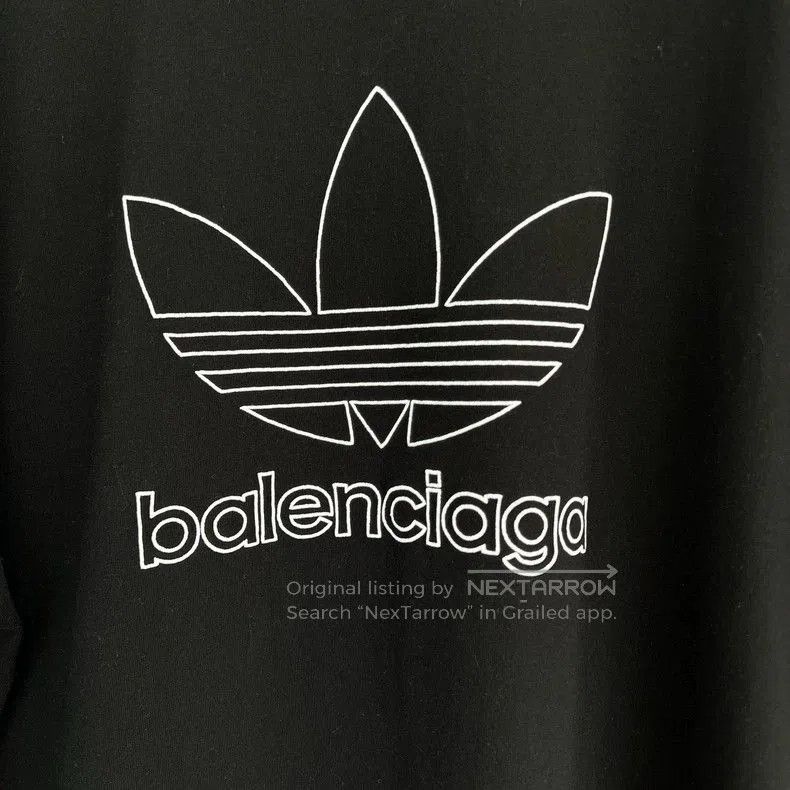Balenciaga Balenciaga adidas Embroidered Logo T-shirt. Size US XXL / EU 58 / 5 - 2 Thumbnail