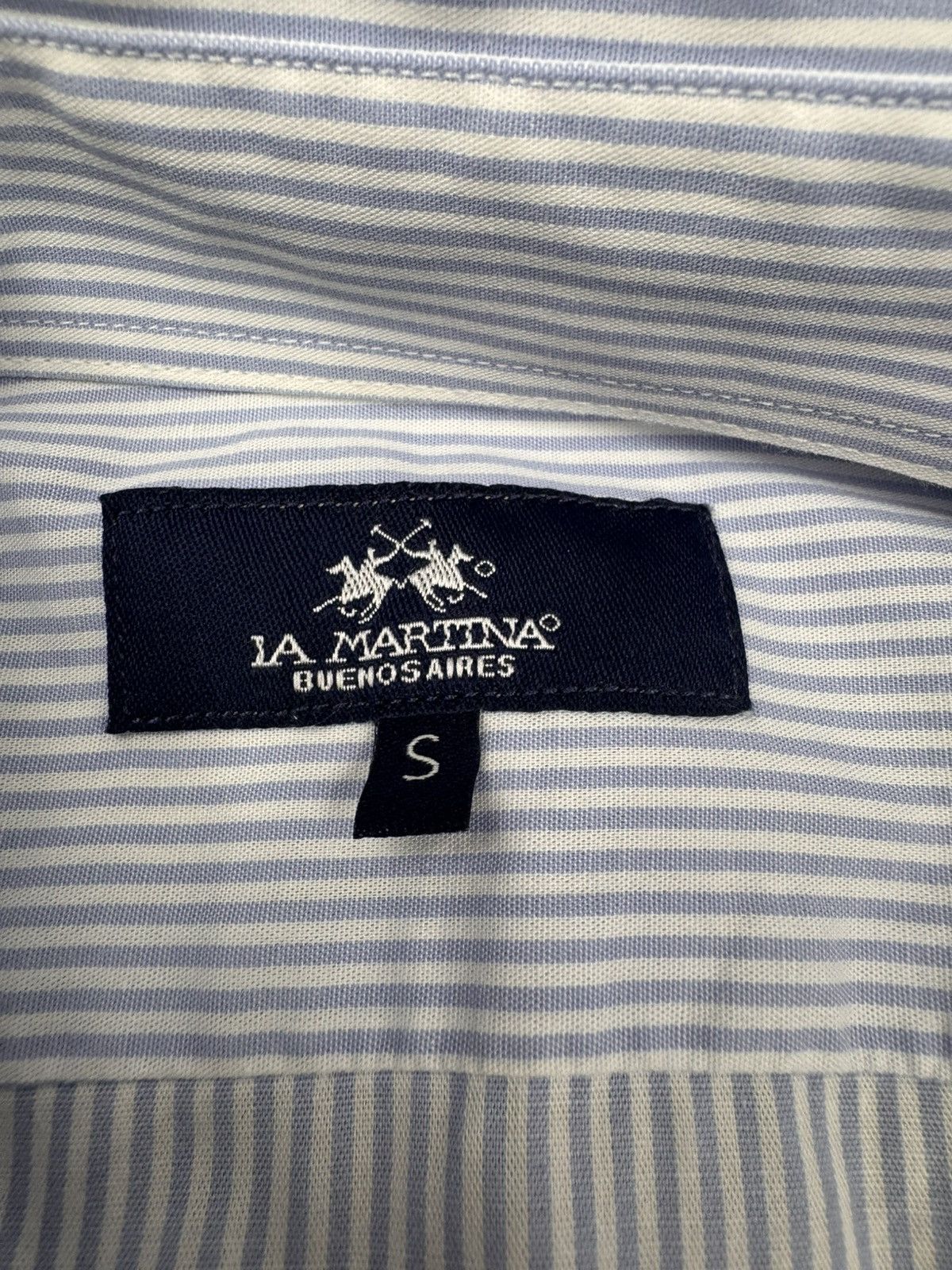 La Martina La Martina Men Striped Shirt Blue/White Size S Size US S / EU 44-46 / 1 - 5 Thumbnail
