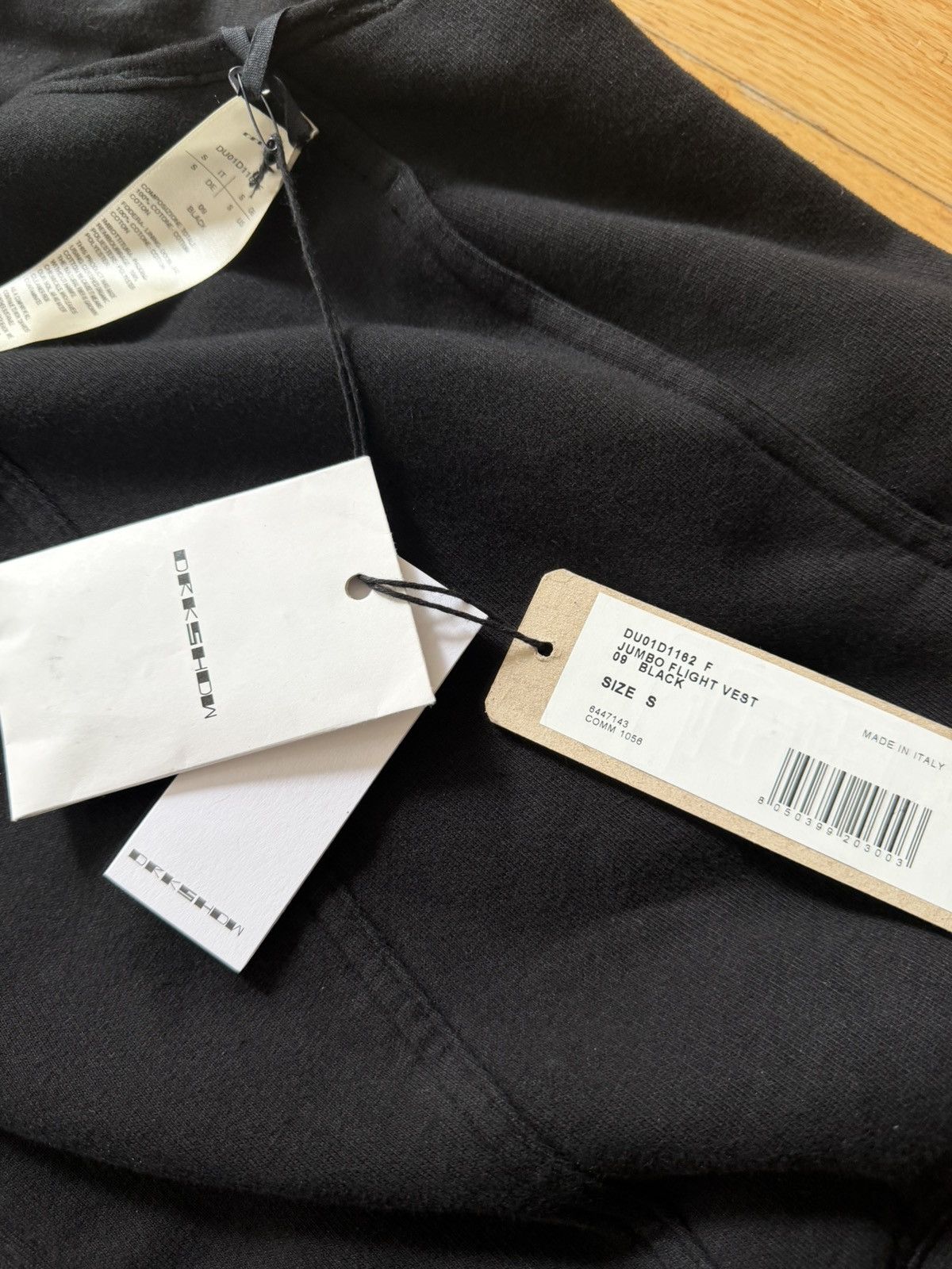 Rick Owens Rick Owens Jumbo Flight Vest New Without Tag S Size US S / EU 44-46 / 1 - 7 Thumbnail