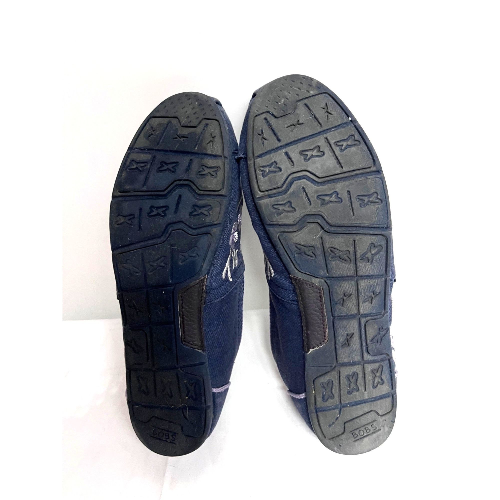 SKECHERS Skechers Bobs Womens Blue Floral Canvas Shoes US 7.5 Slip On Size US 7.5 / IT 37.5 - 10 Thumbnail