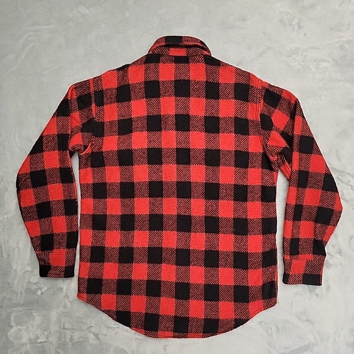Vintage VINTAGE Melton Shirt Jacket Mens M Red Buffalo Plaid Wool Blend Outdoors Shirt Jacket Mens M Red Buffalo Plaid Wool Blend Outdoors Size US M / EU 48-50 / 2 - 5 Thumbnail